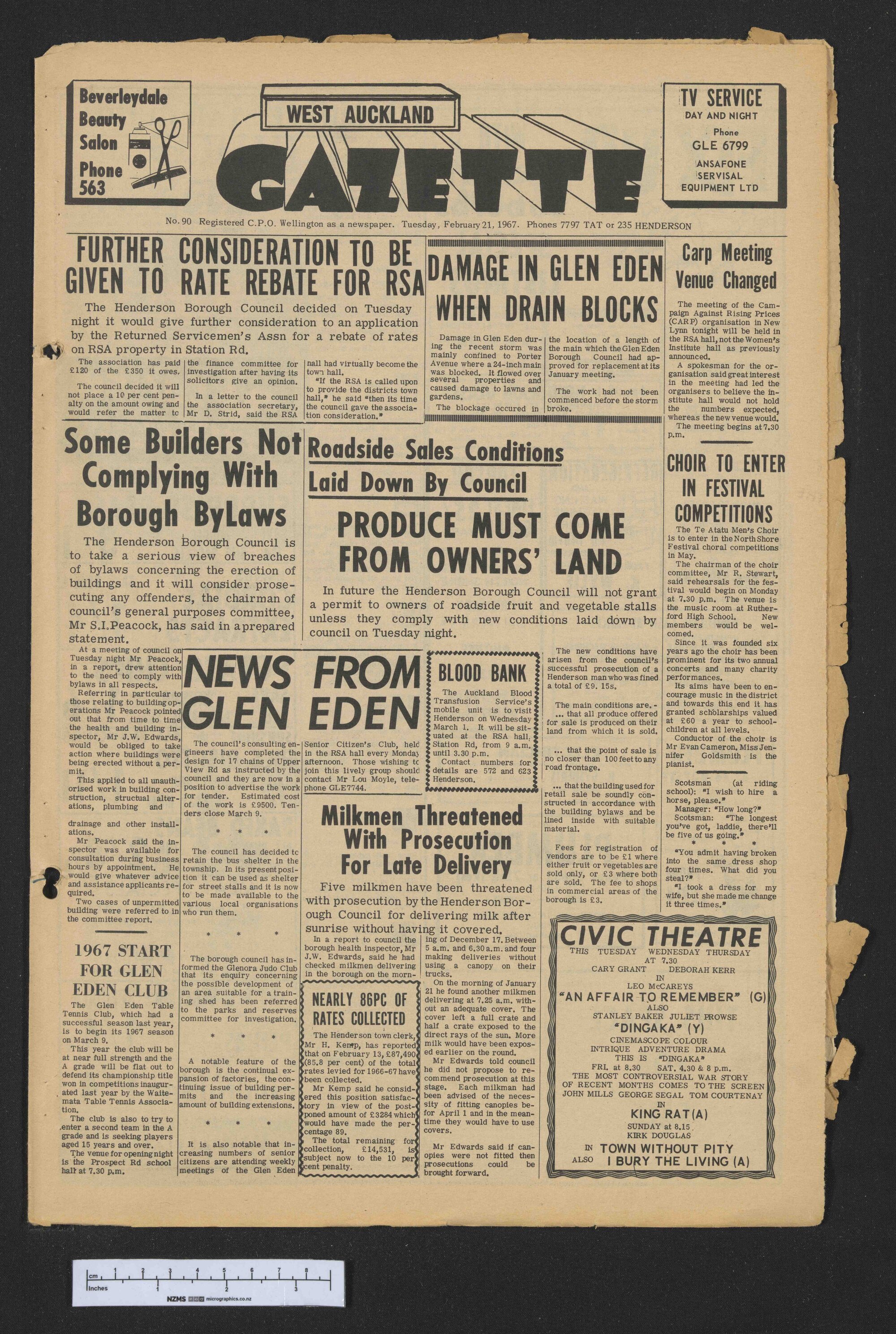 1967-02-21 West Auckland Gazette