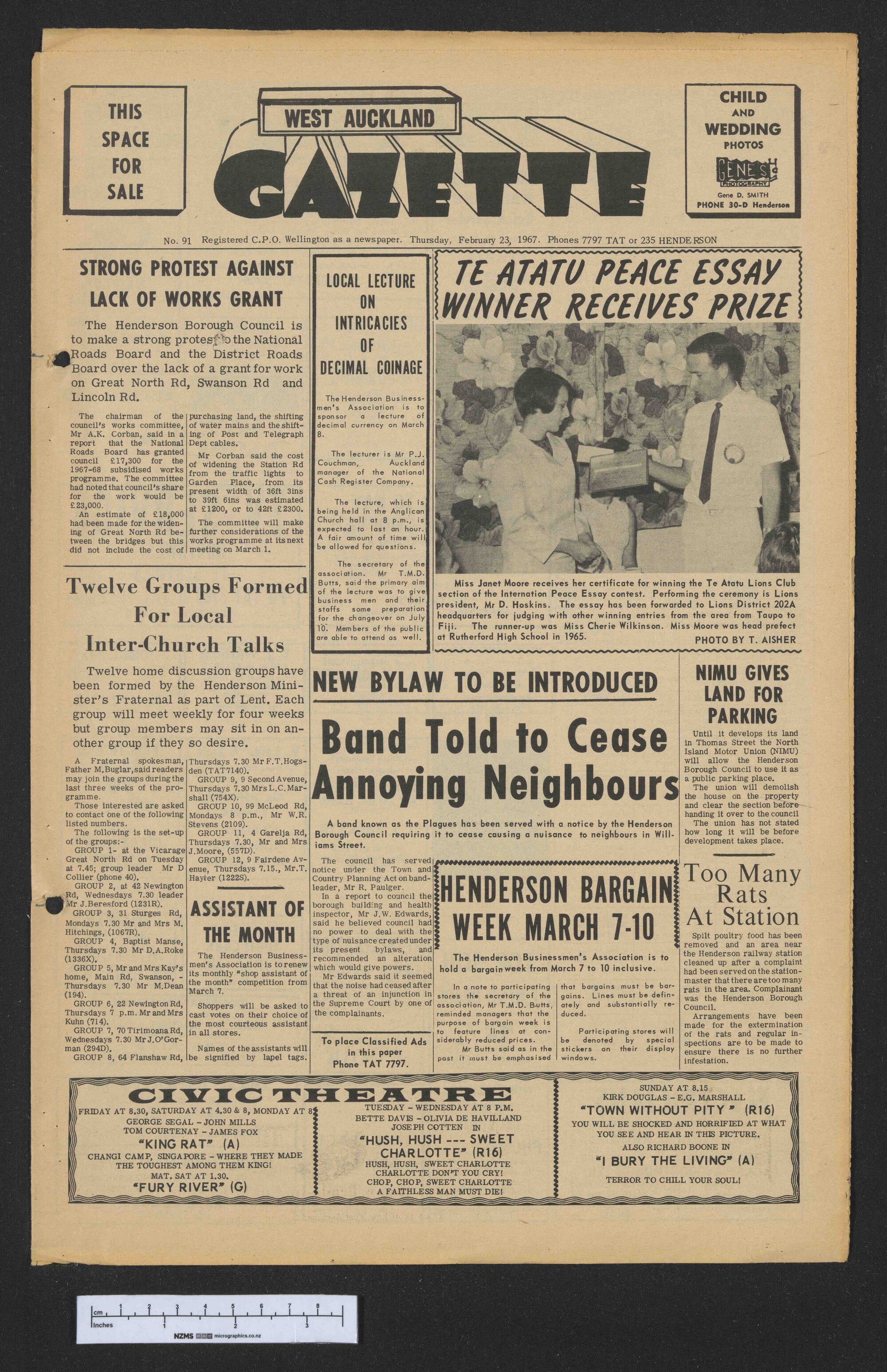 1967-02-23 West Auckland Gazette