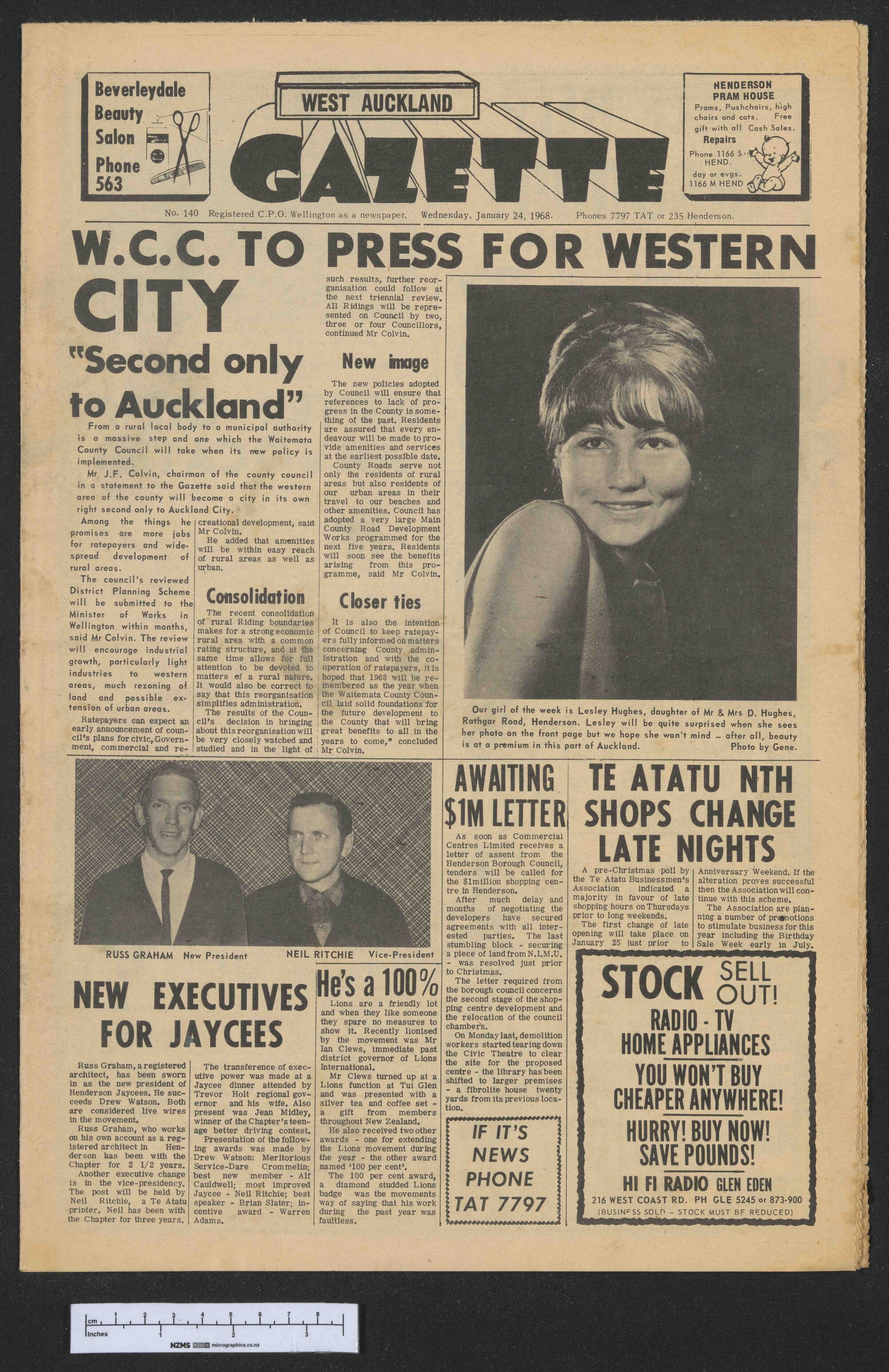 1968-01-24 West Auckland Gazette