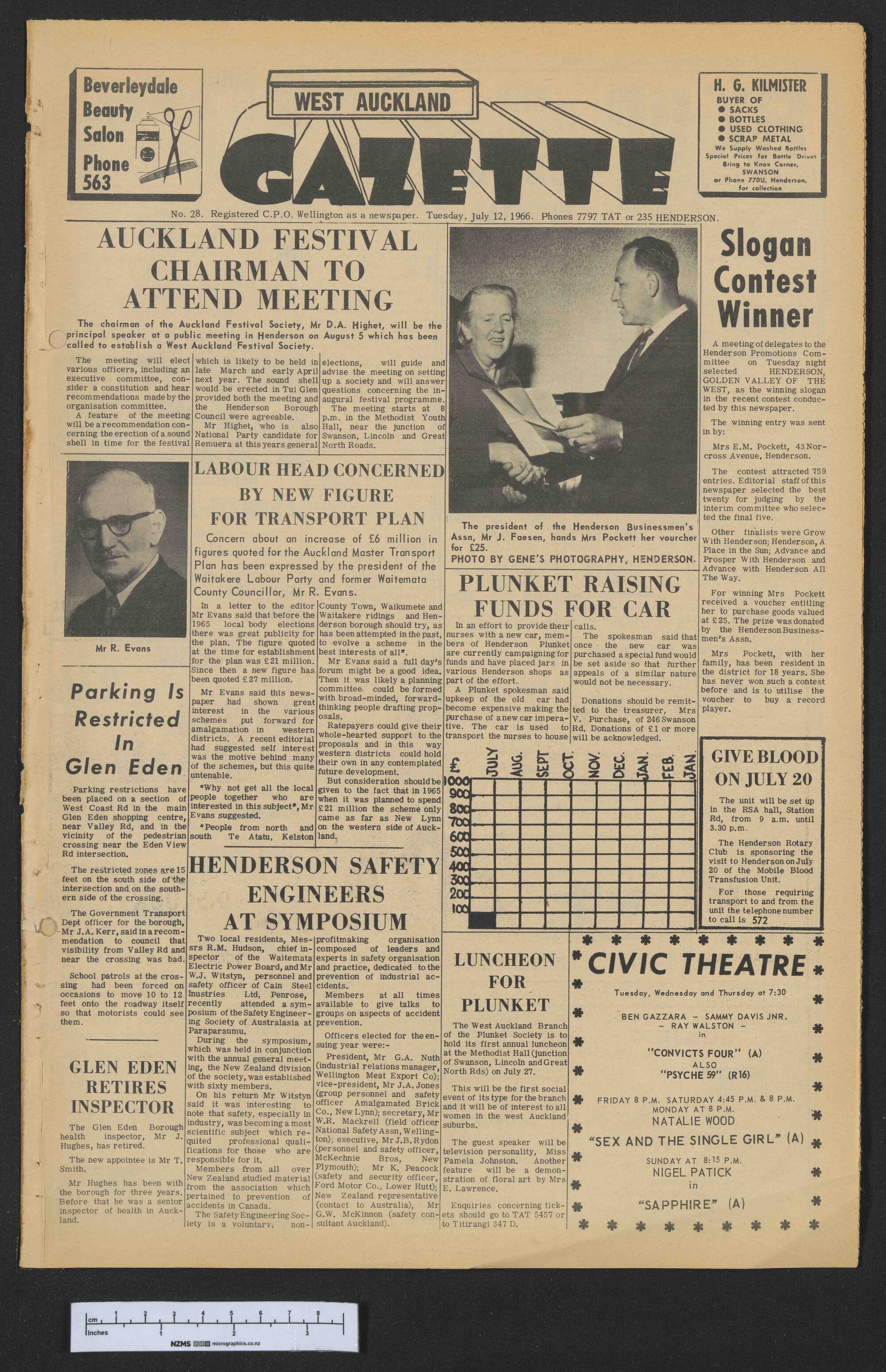 1966-07-12 West Auckland Gazette