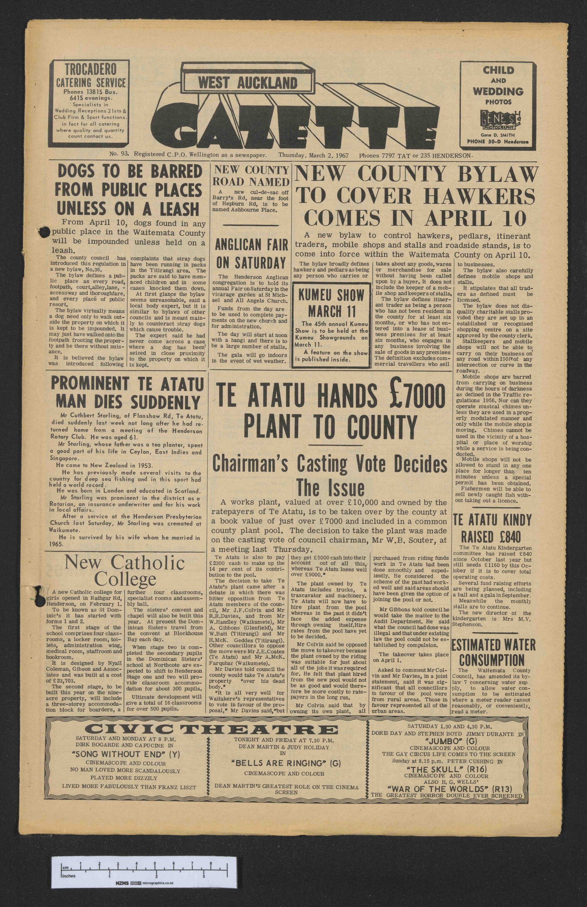 1967-03-02 West Auckland Gazette