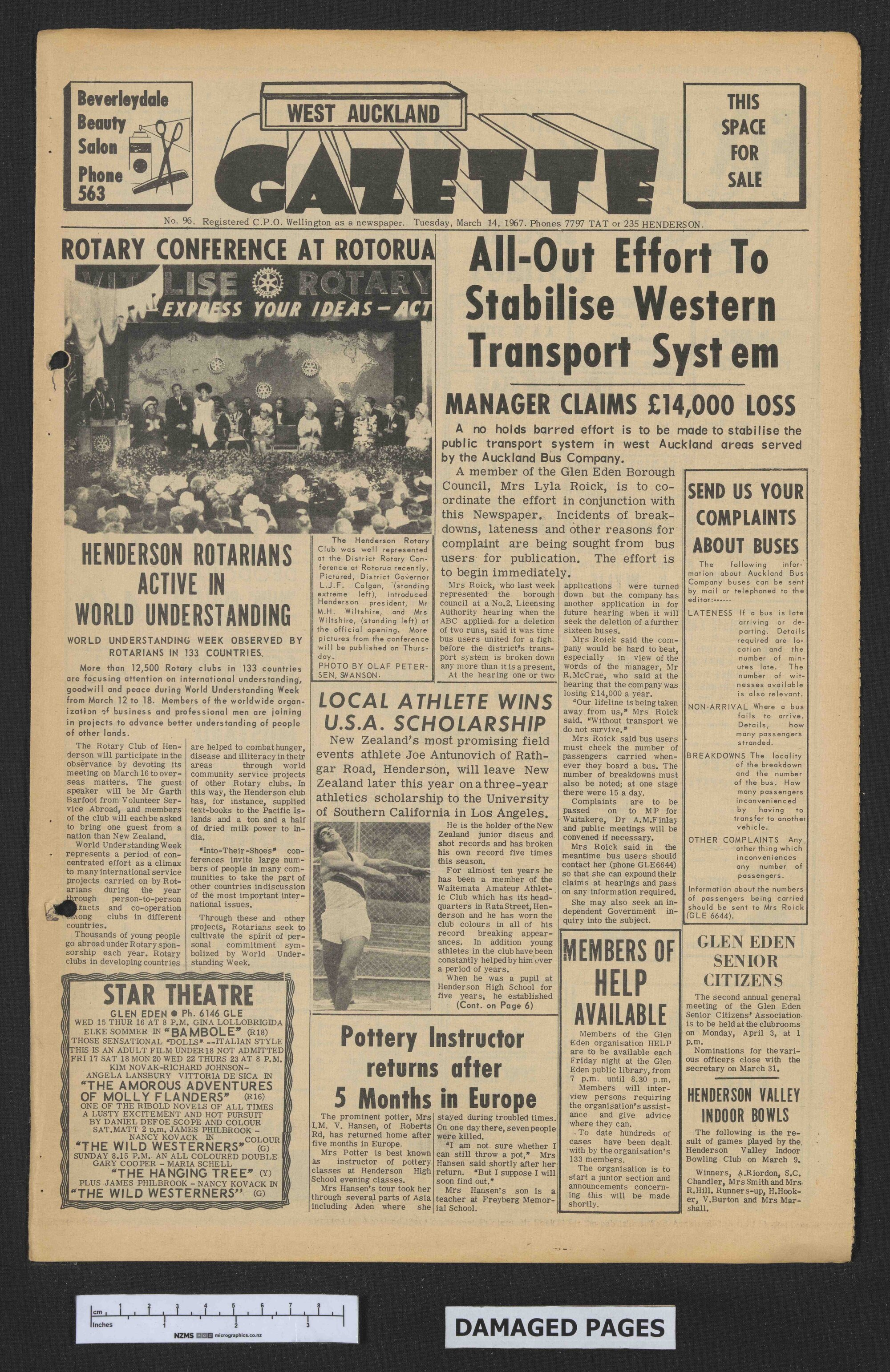 1967-03-14 West Auckland Gazette
