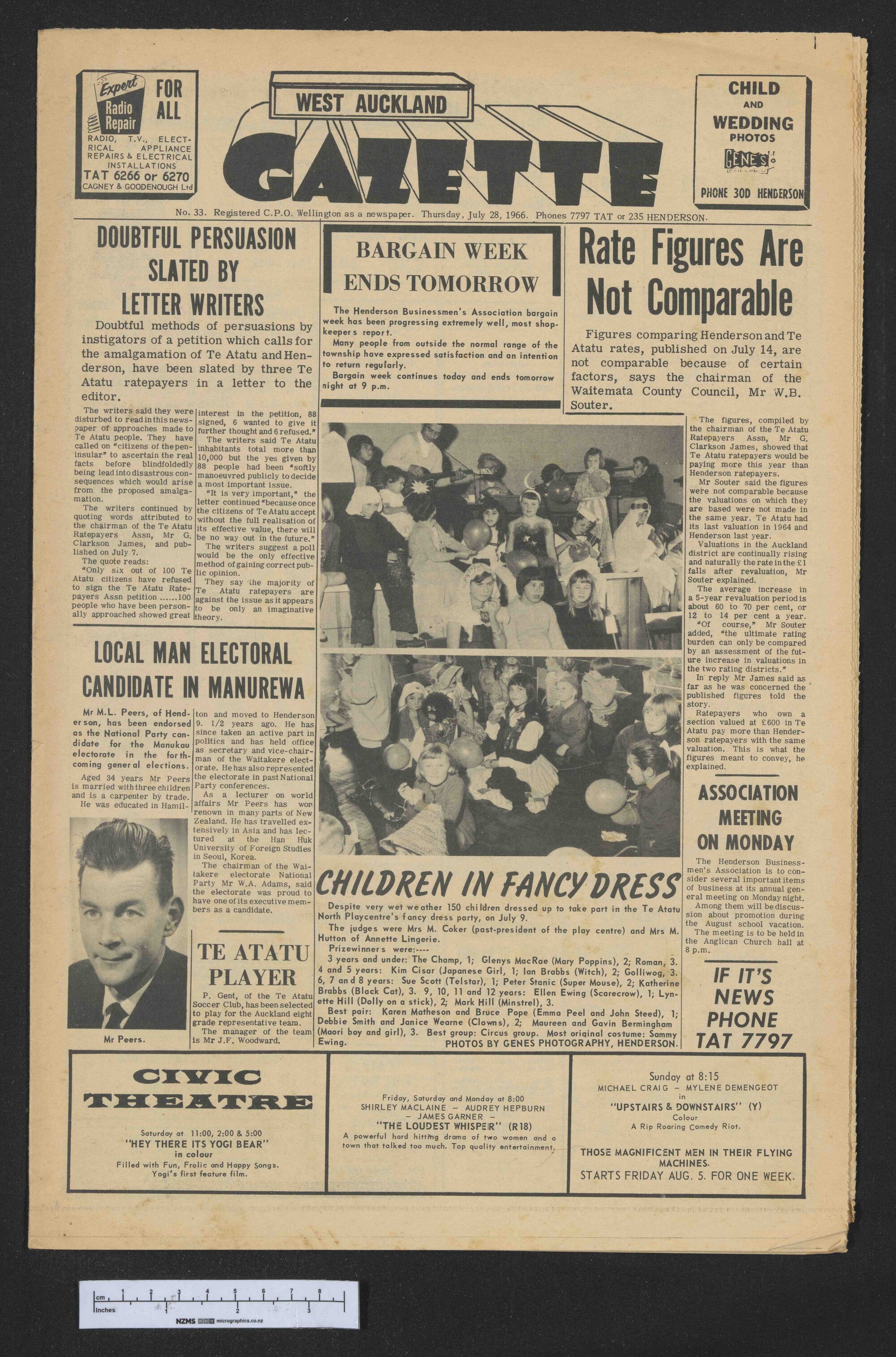 1966-07-28 West Auckland Gazette