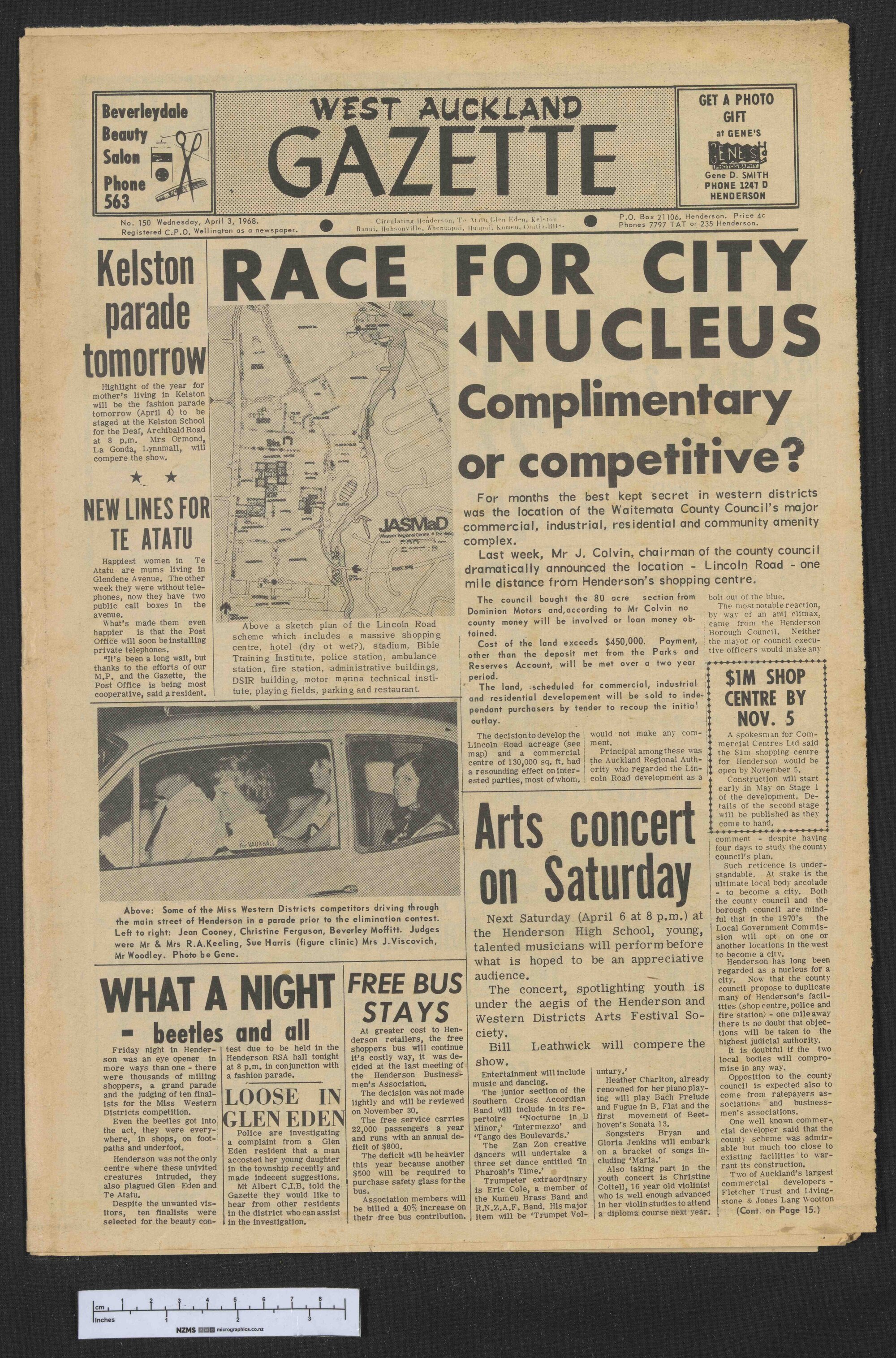 1968-04-03 West Auckland Gazette