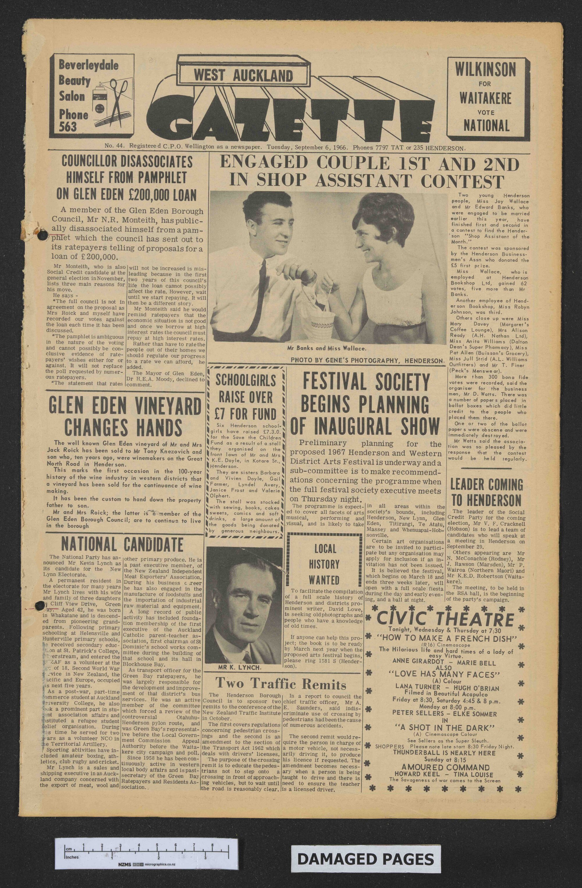 1966-09-06 West Auckland Gazette