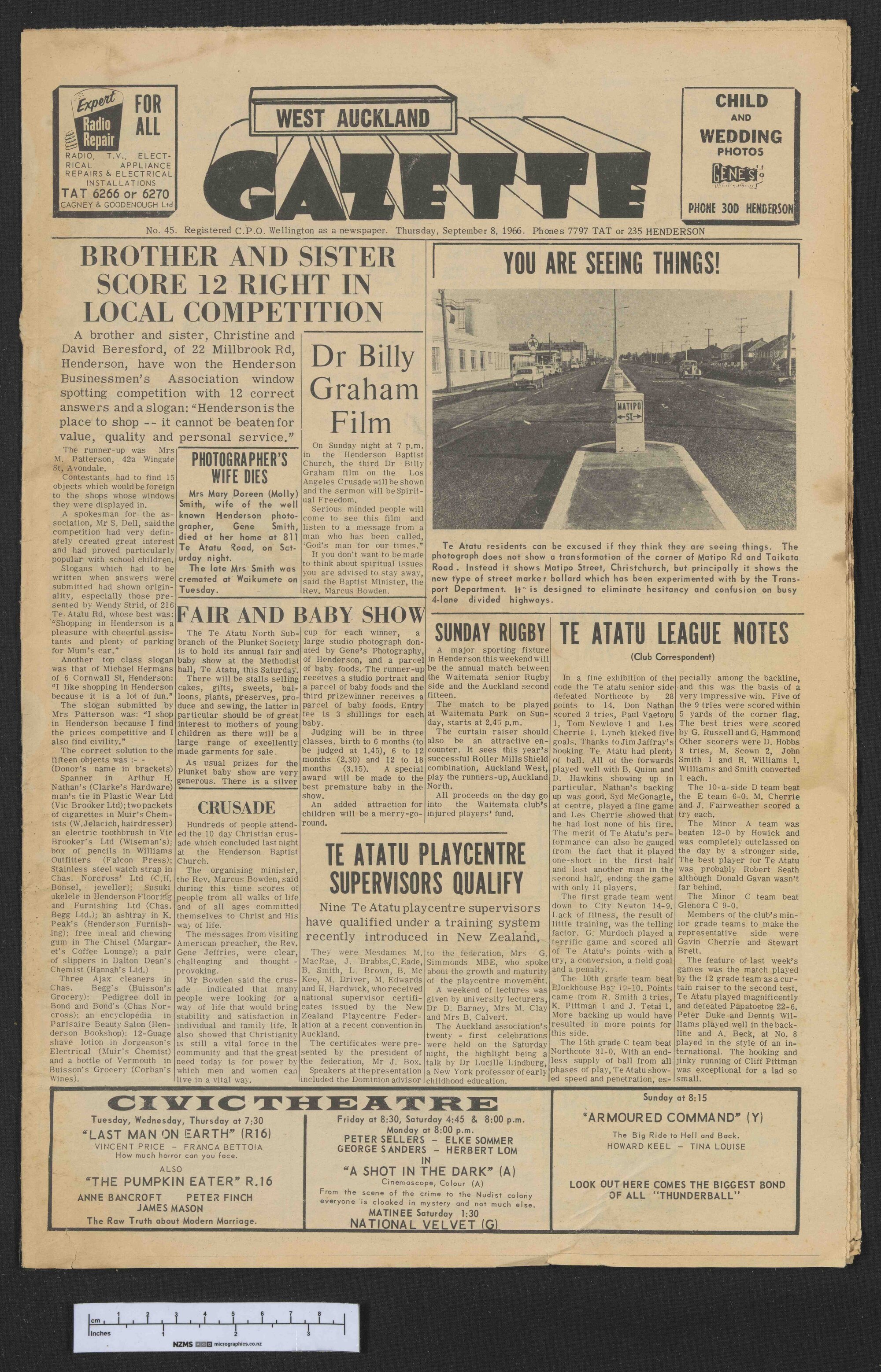 1966-09-08 West Auckland Gazette