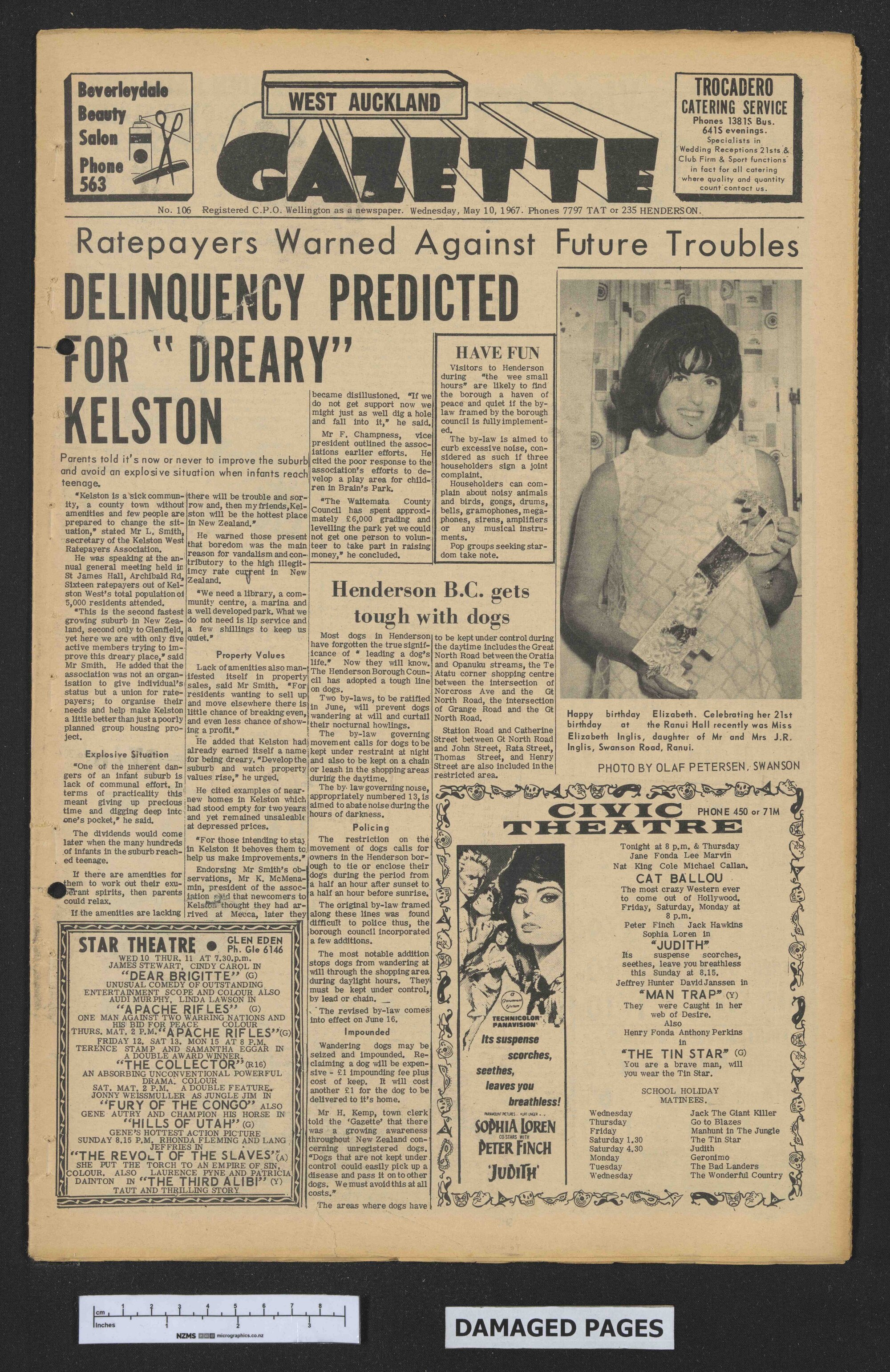 1967-05-10 West Auckland Gazette