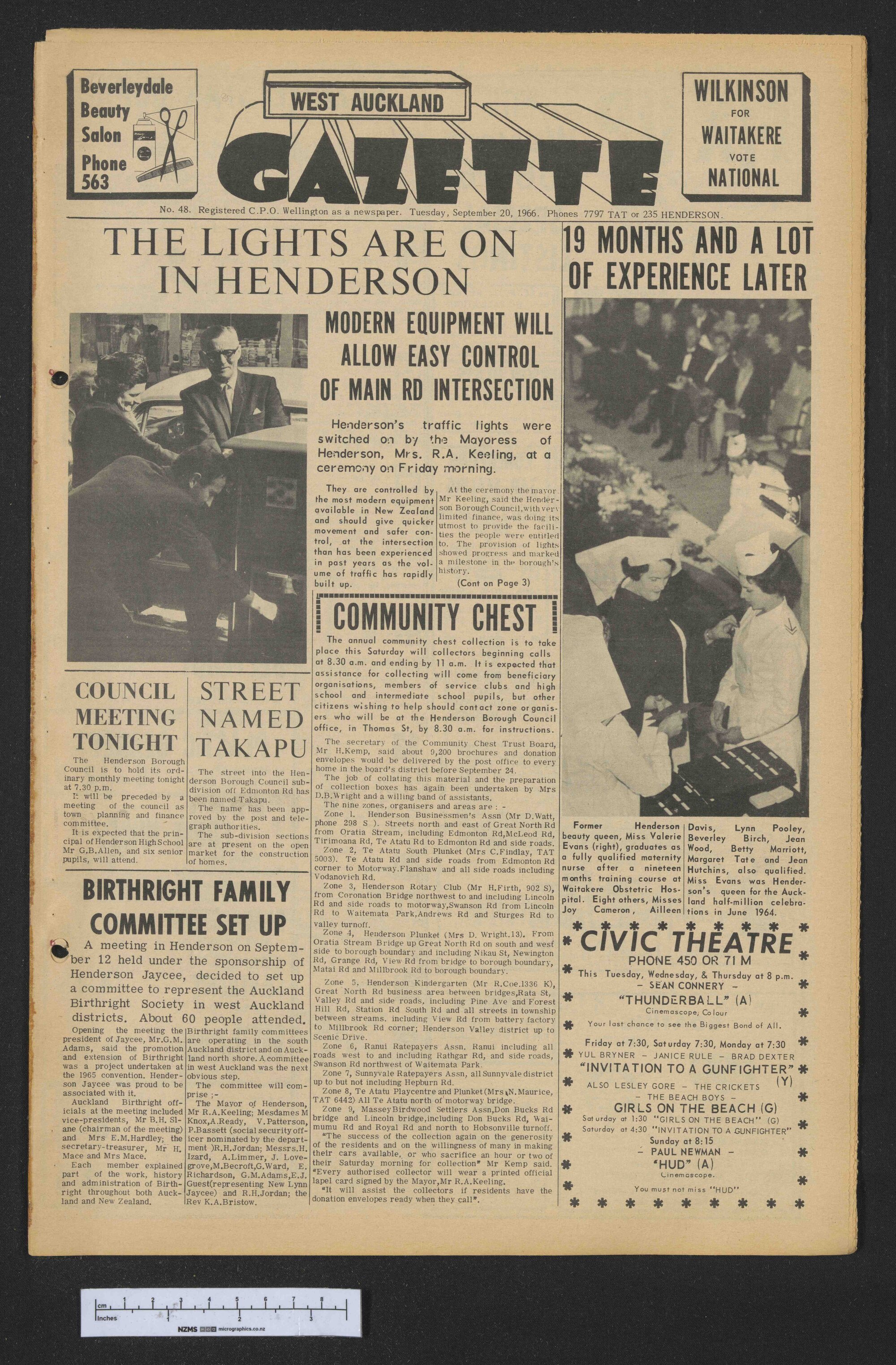 1966-09-20 West Auckland Gazette