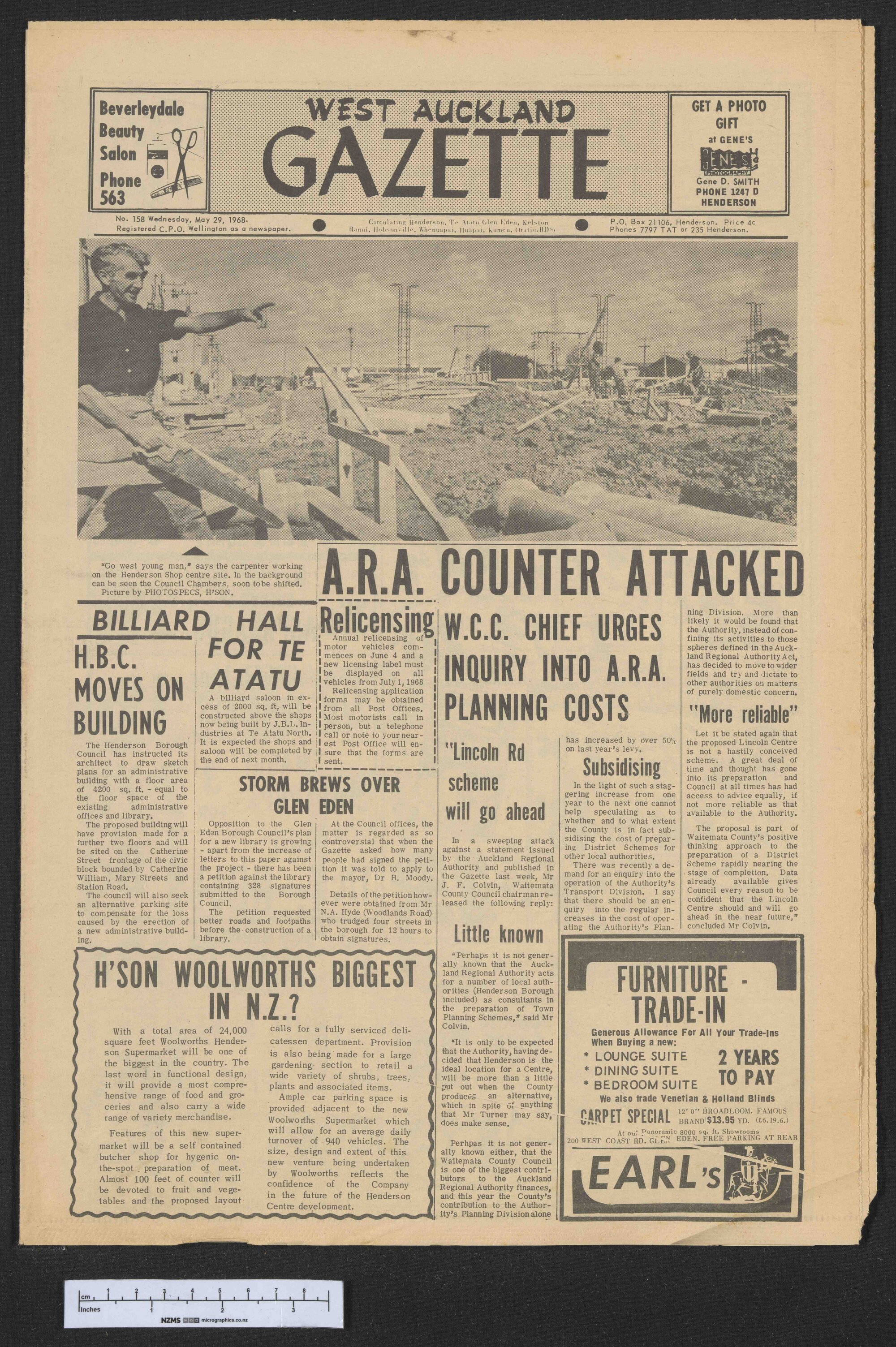 1968-05-29 West Auckland Gazette