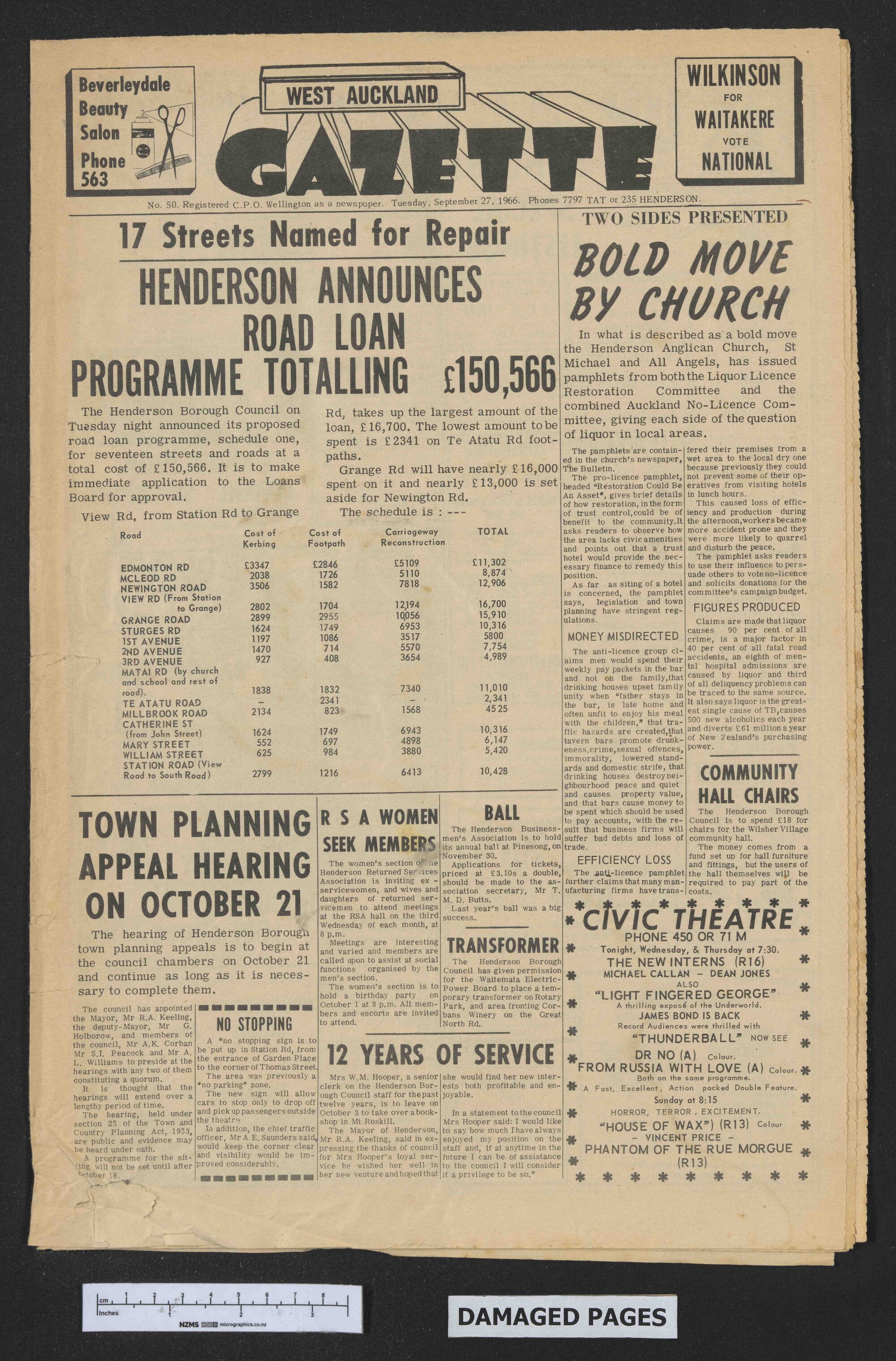 1966-09-27 West Auckland Gazette