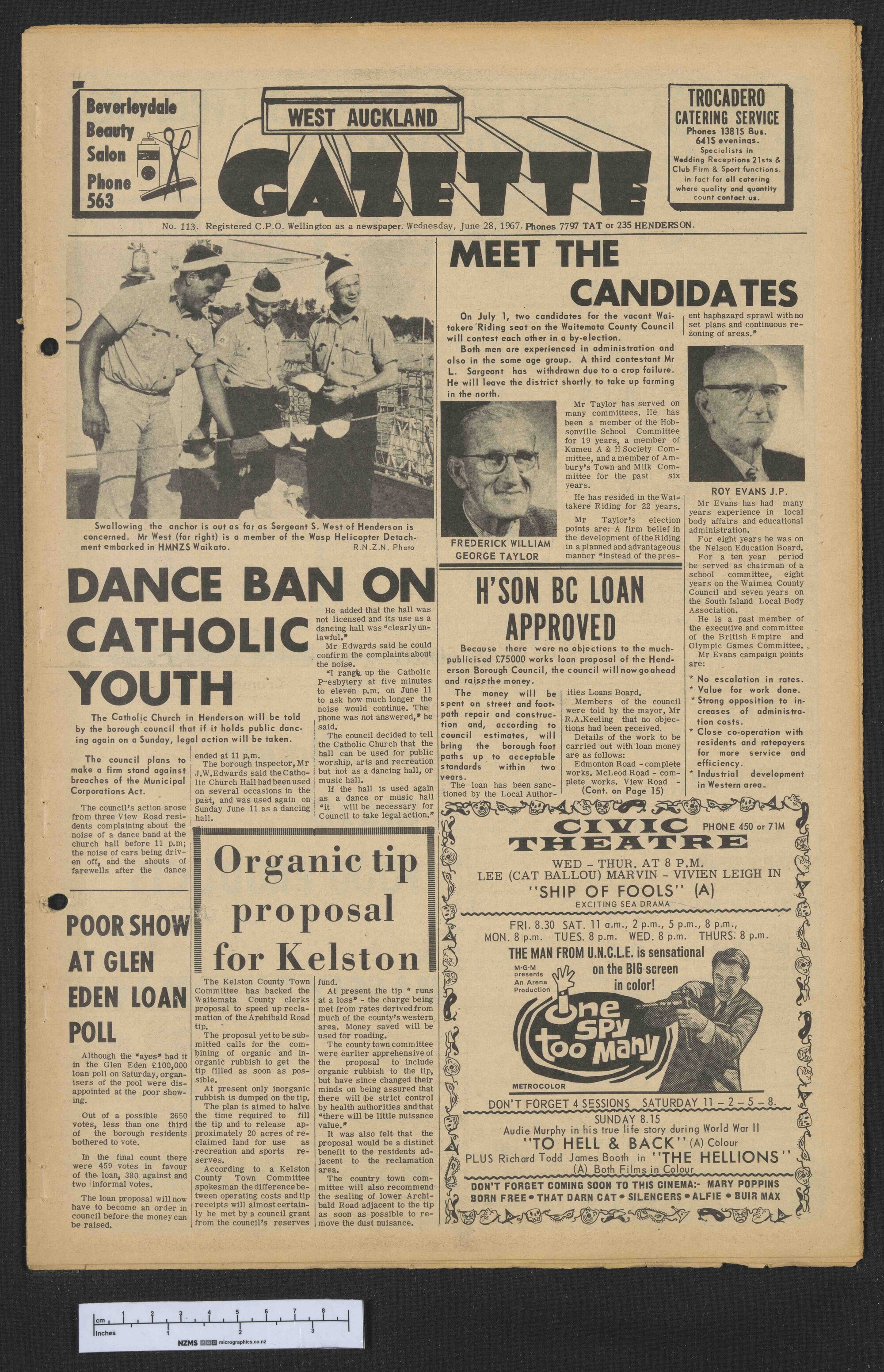 1967-06-28 West Auckland Gazette