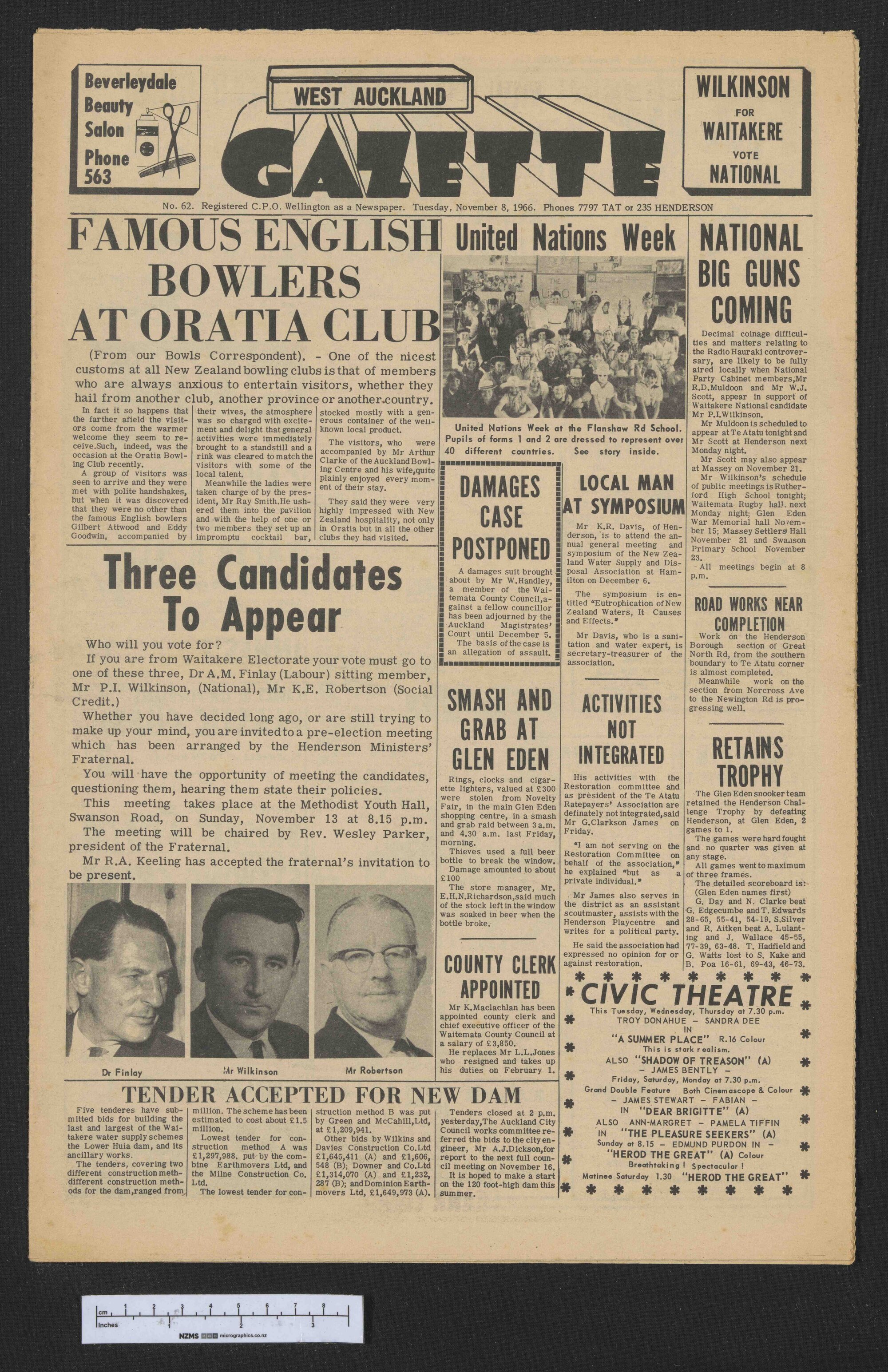 1966-11-08 West Auckland Gazette