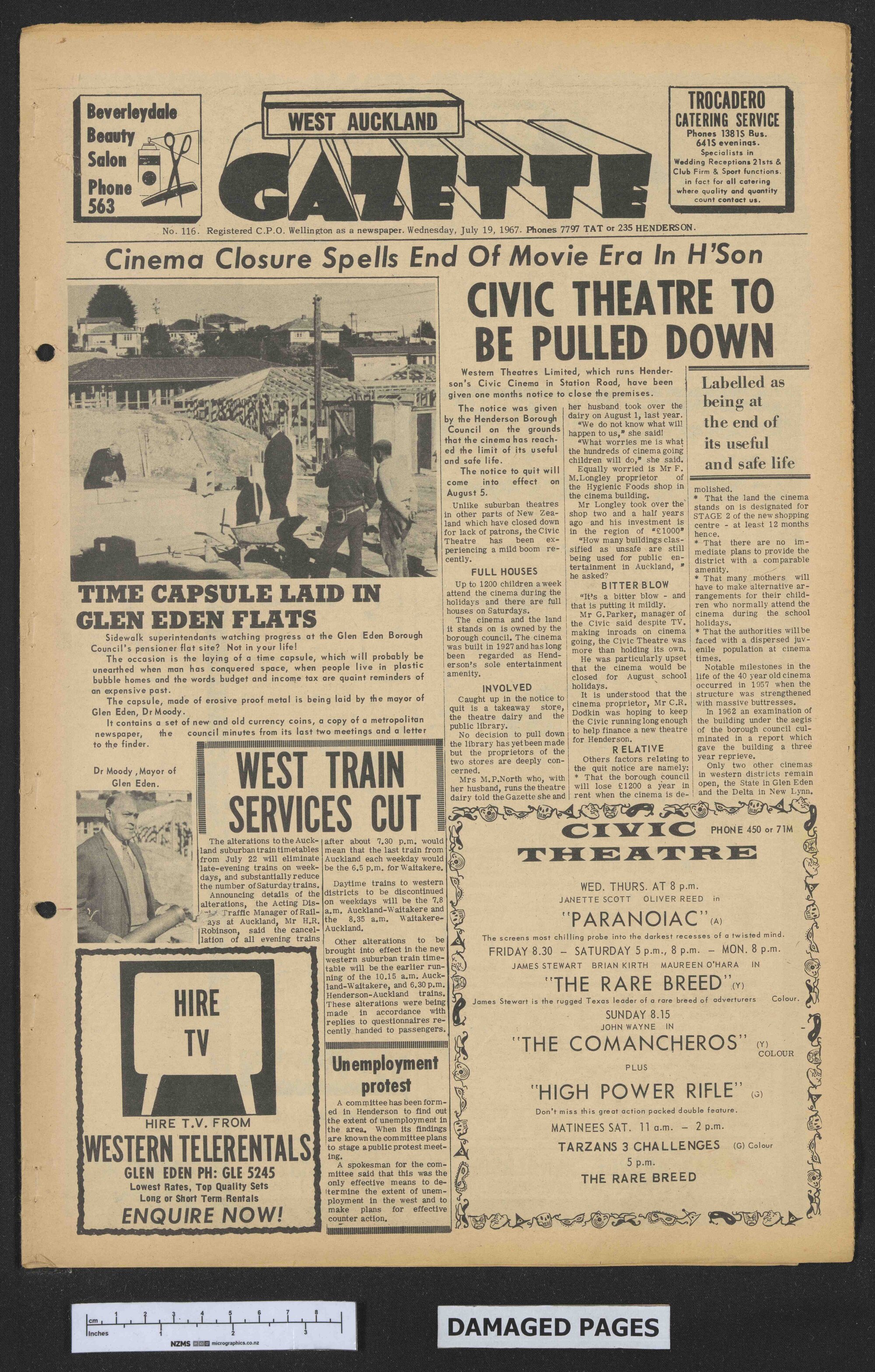 1967-07-19 West Auckland Gazette