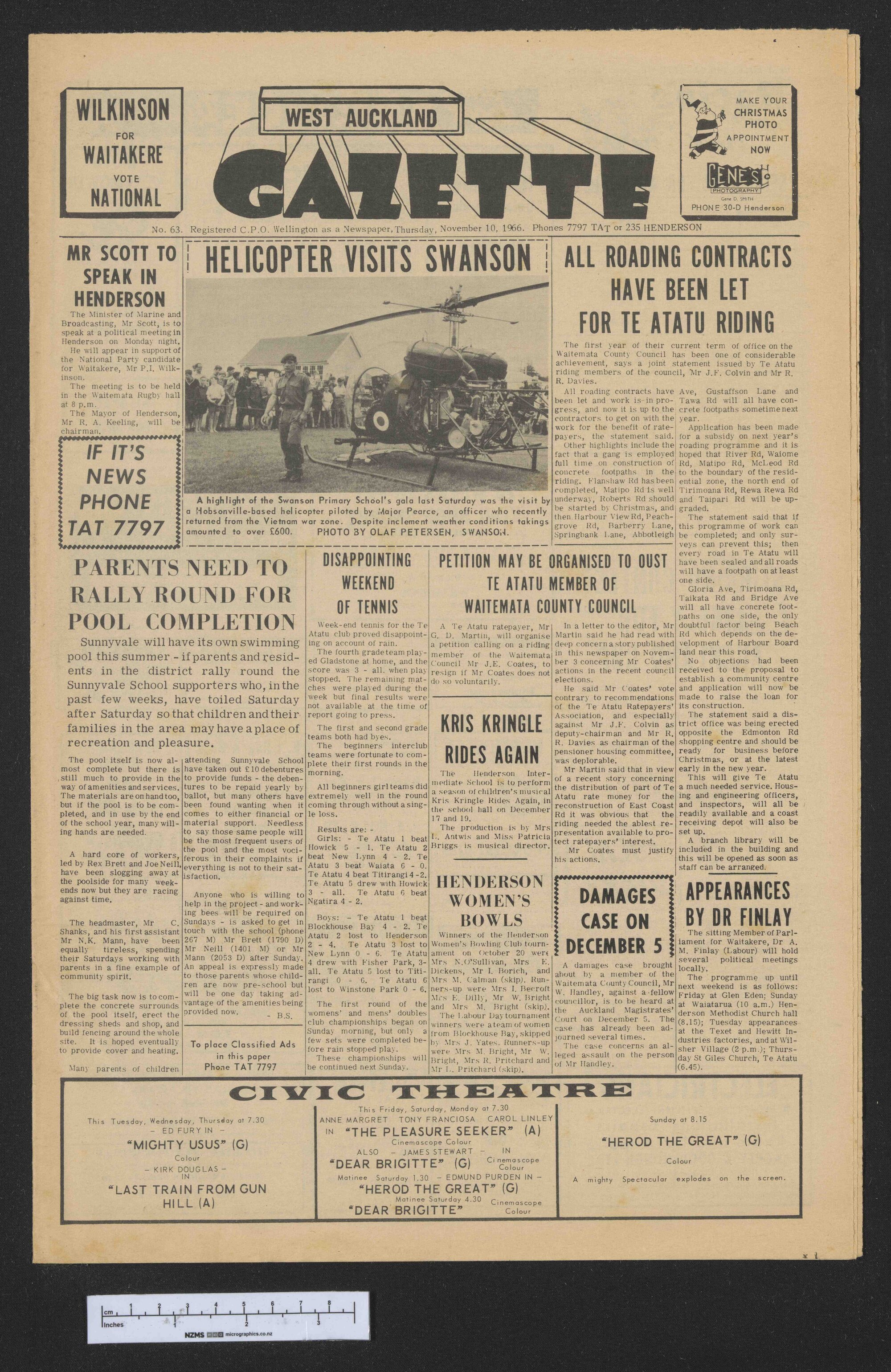 1966-11-10 West Auckland Gazette