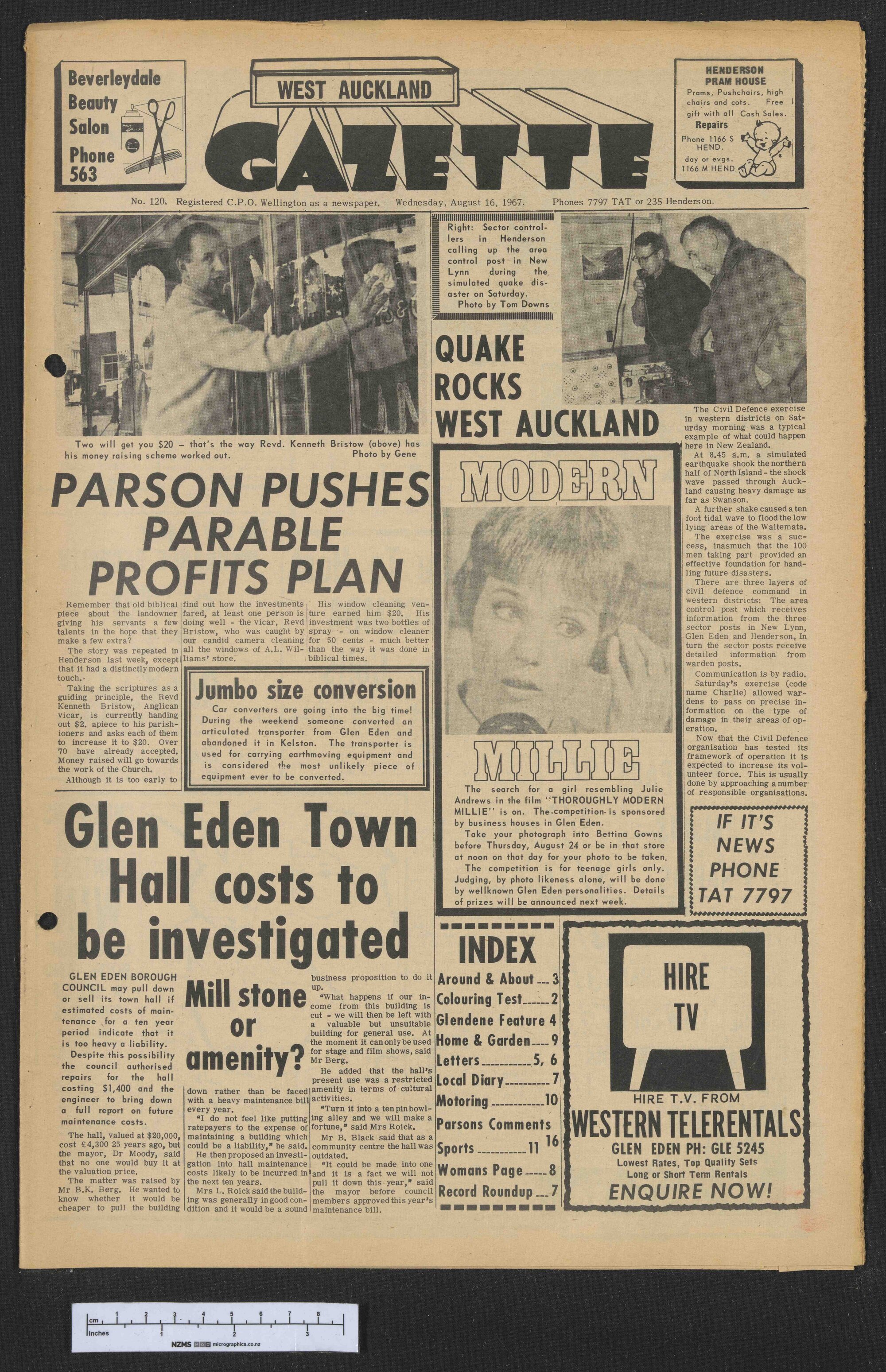 1967-08-16 West Auckland Gazette