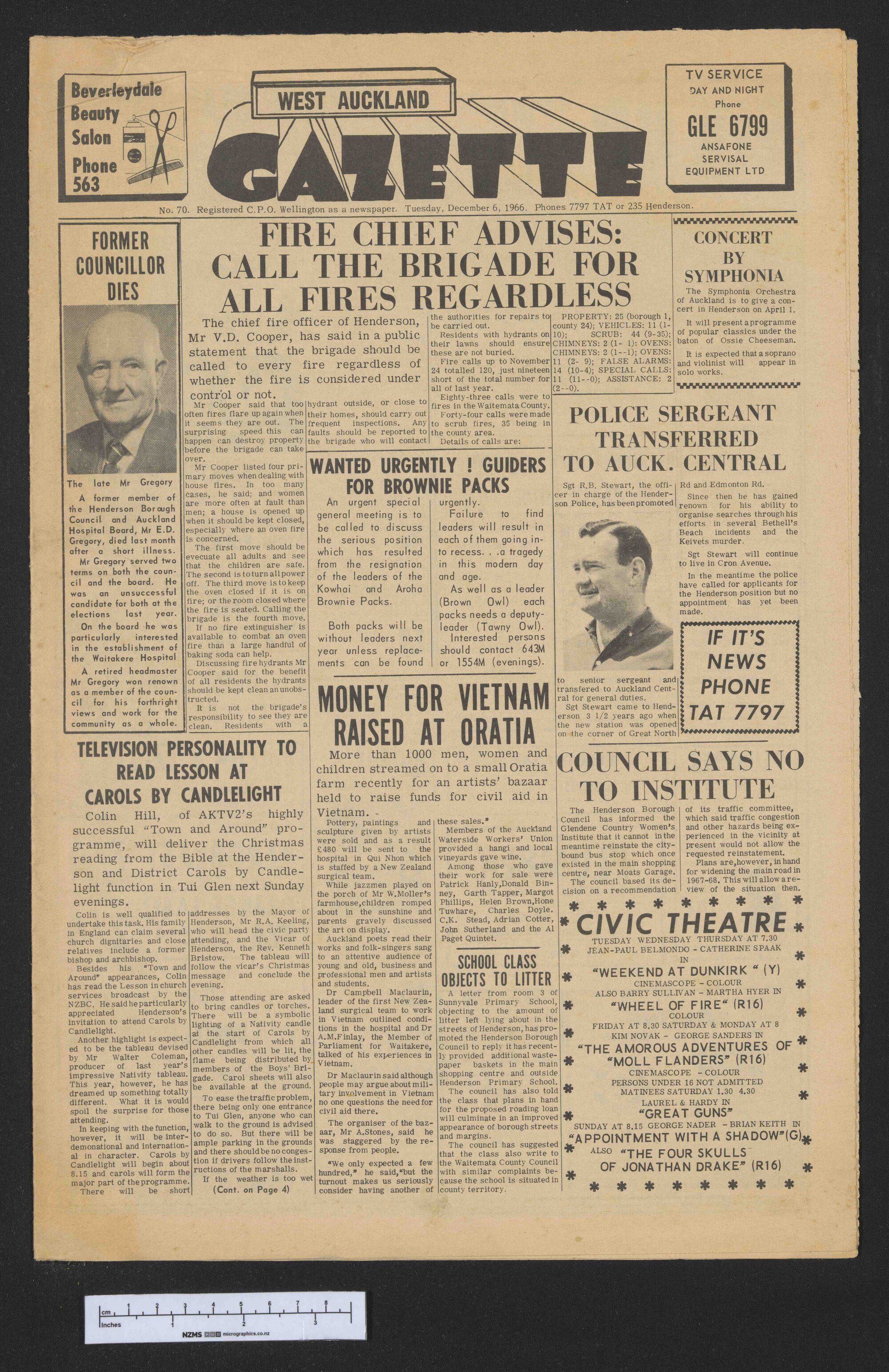 1966-12-06 West Auckland Gazette