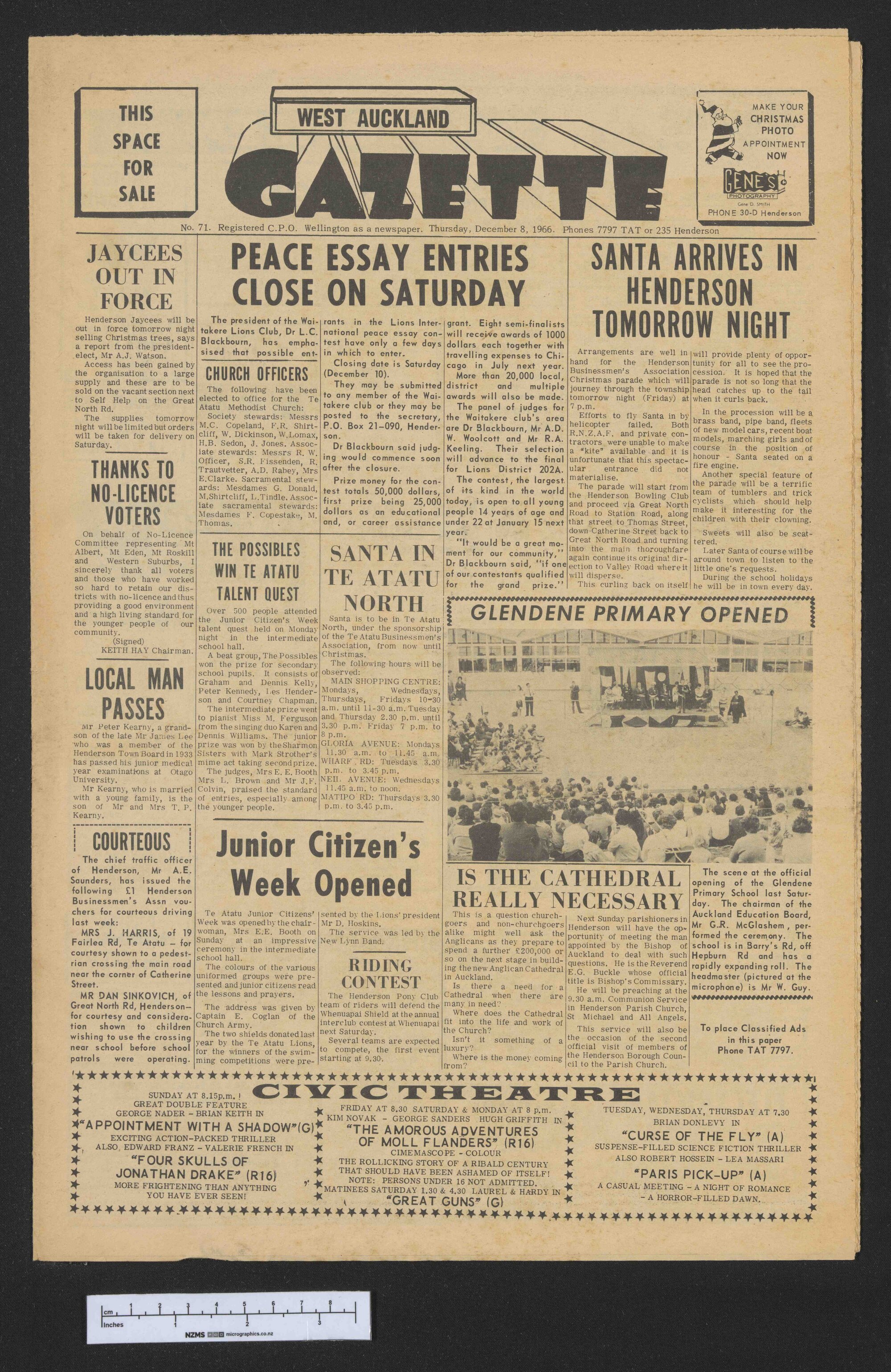 1966-12-08 West Auckland Gazette