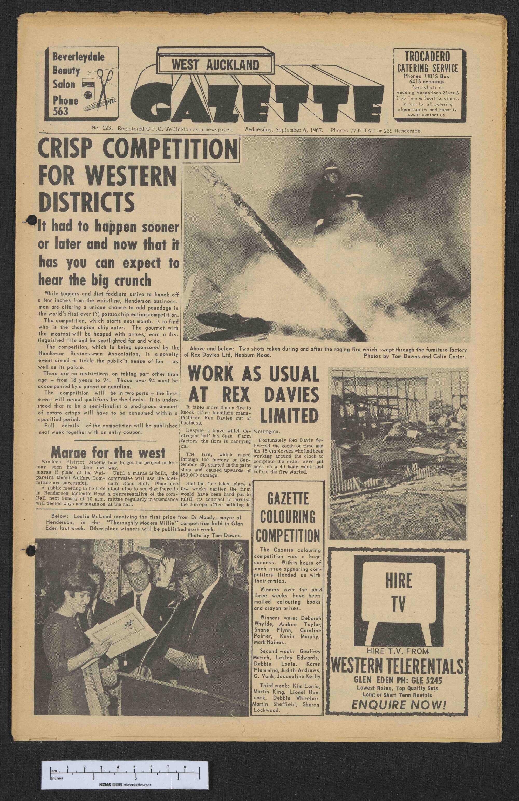 1967-09-06 West Auckland Gazette