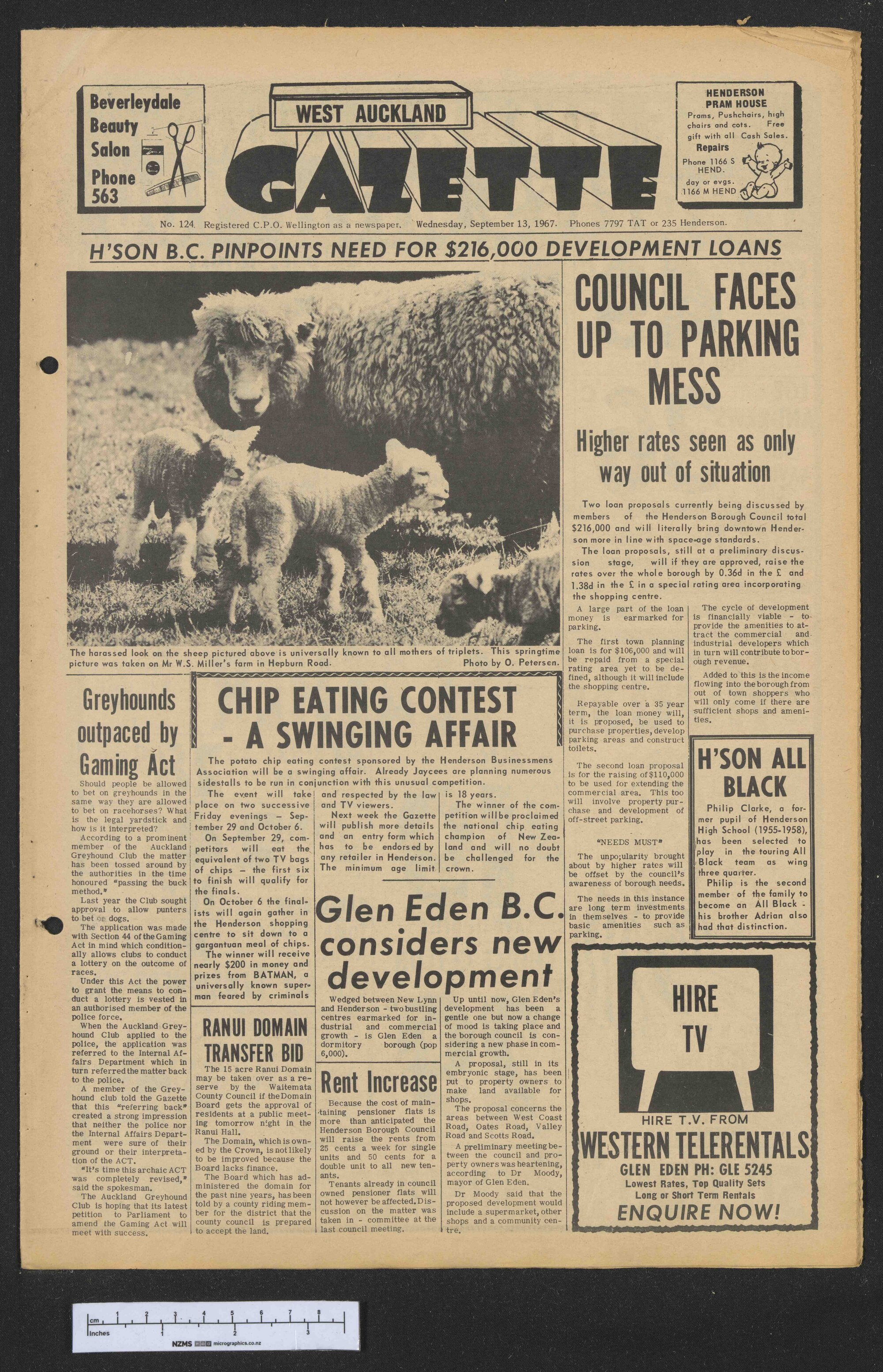 1967-09-13 West Auckland Gazette
