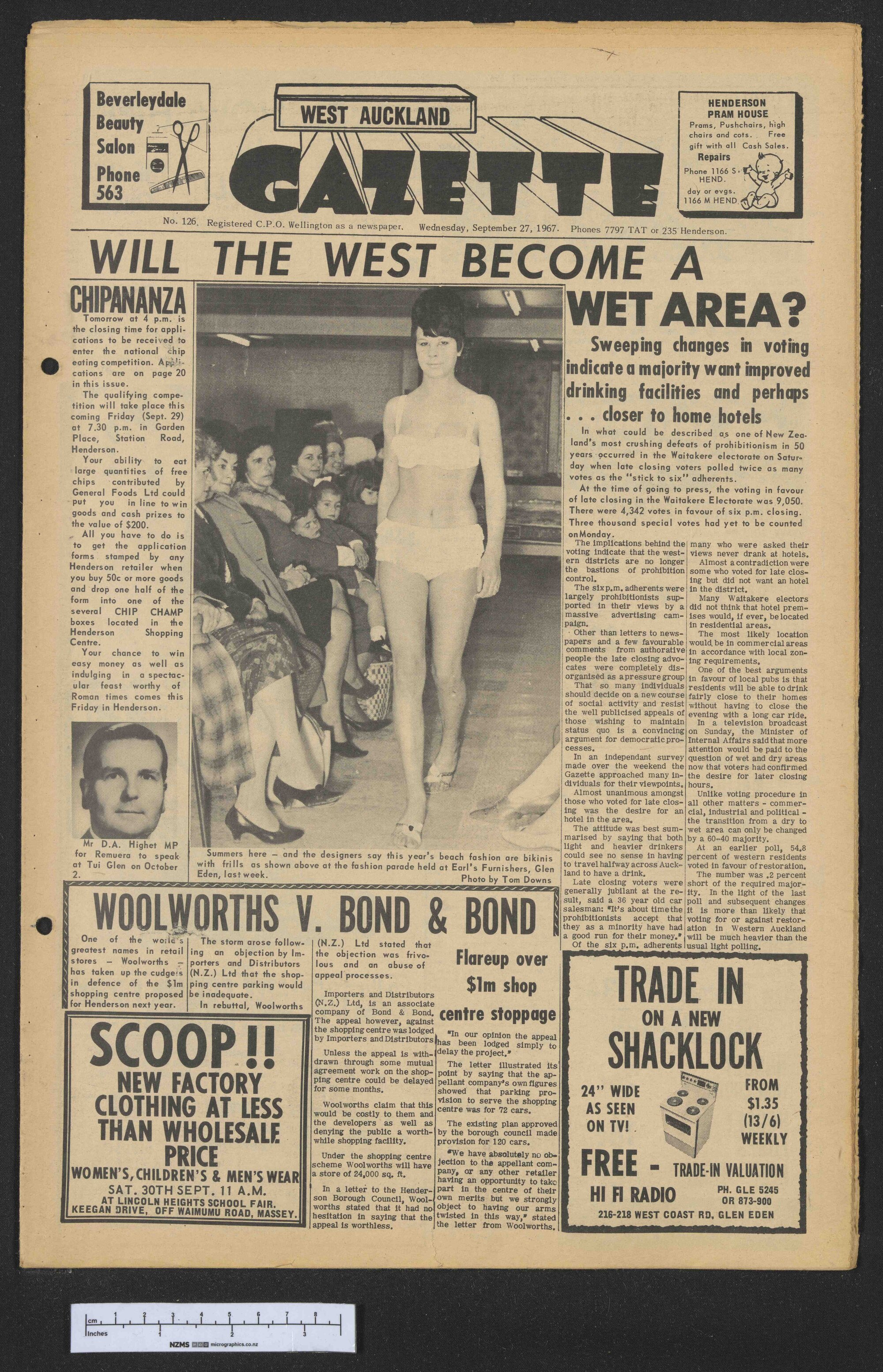 1967-09-27 West Auckland Gazette