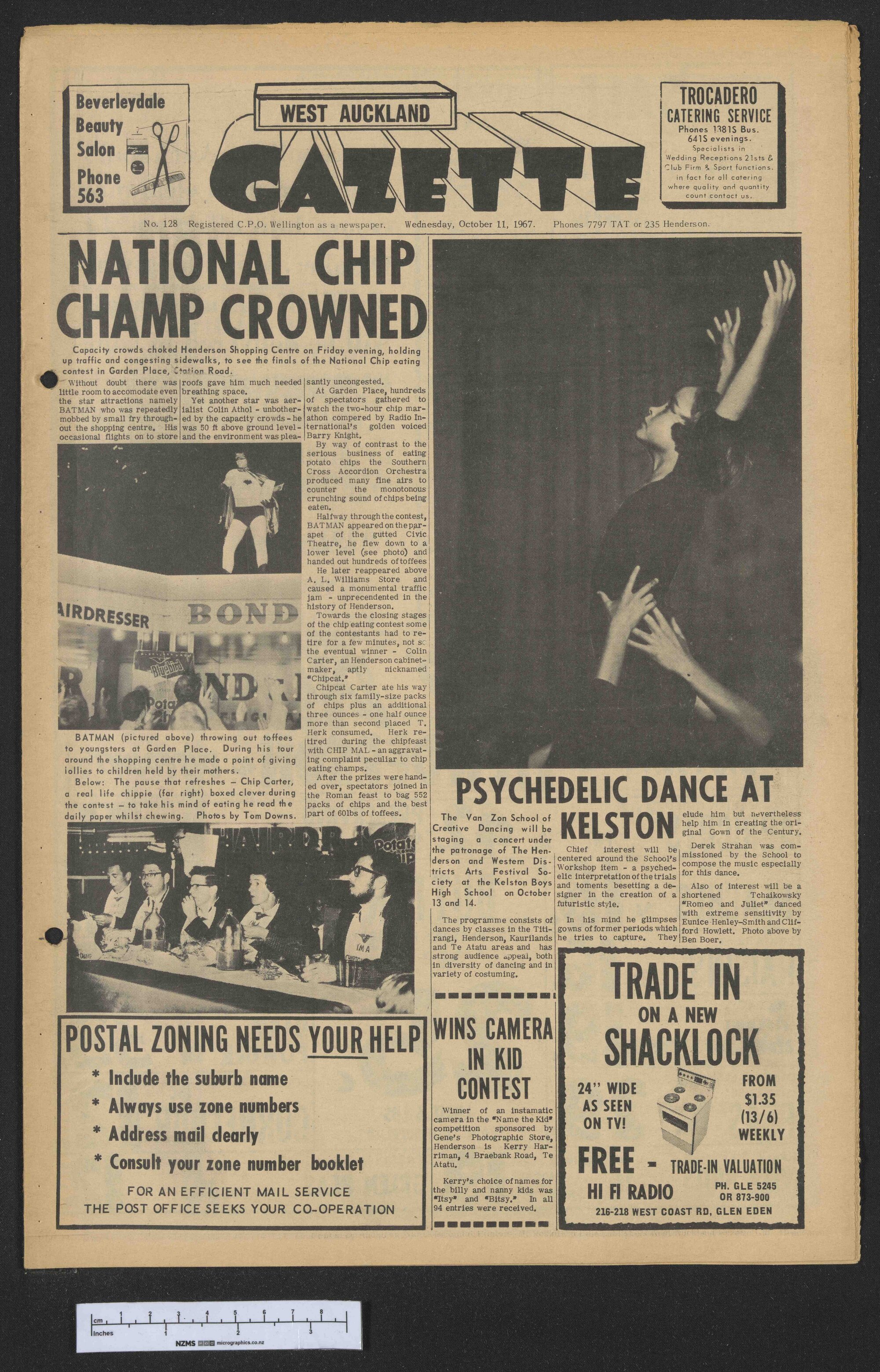 1967-10-11 West Auckland Gazette