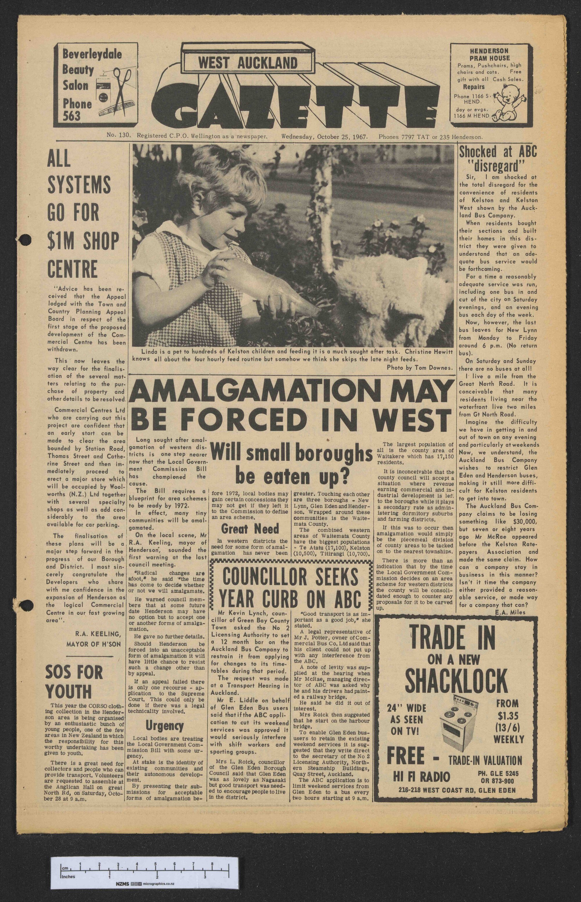 1967-10-25 West Auckland Gazette