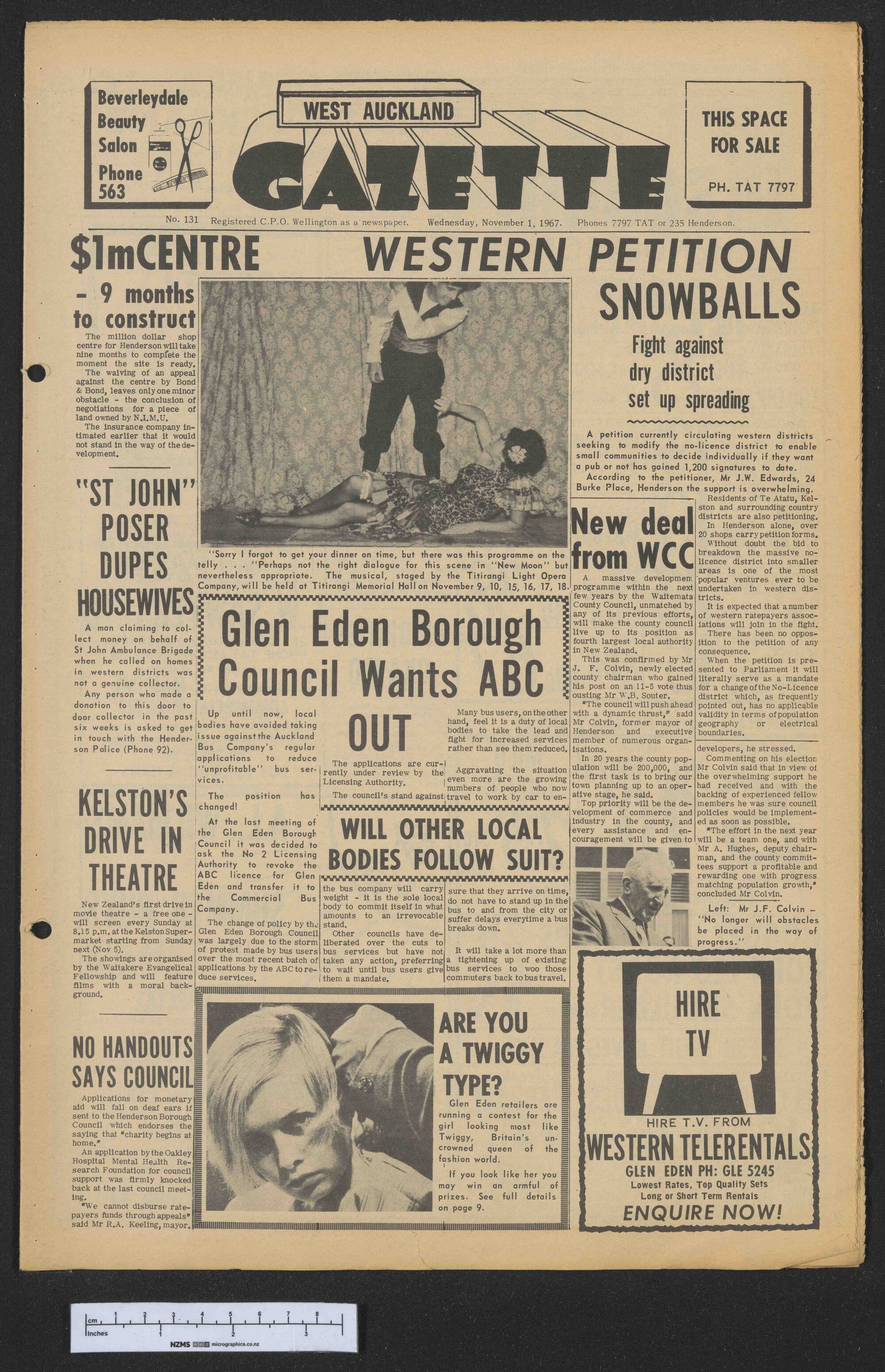 1967-11-01 West Auckland Gazette