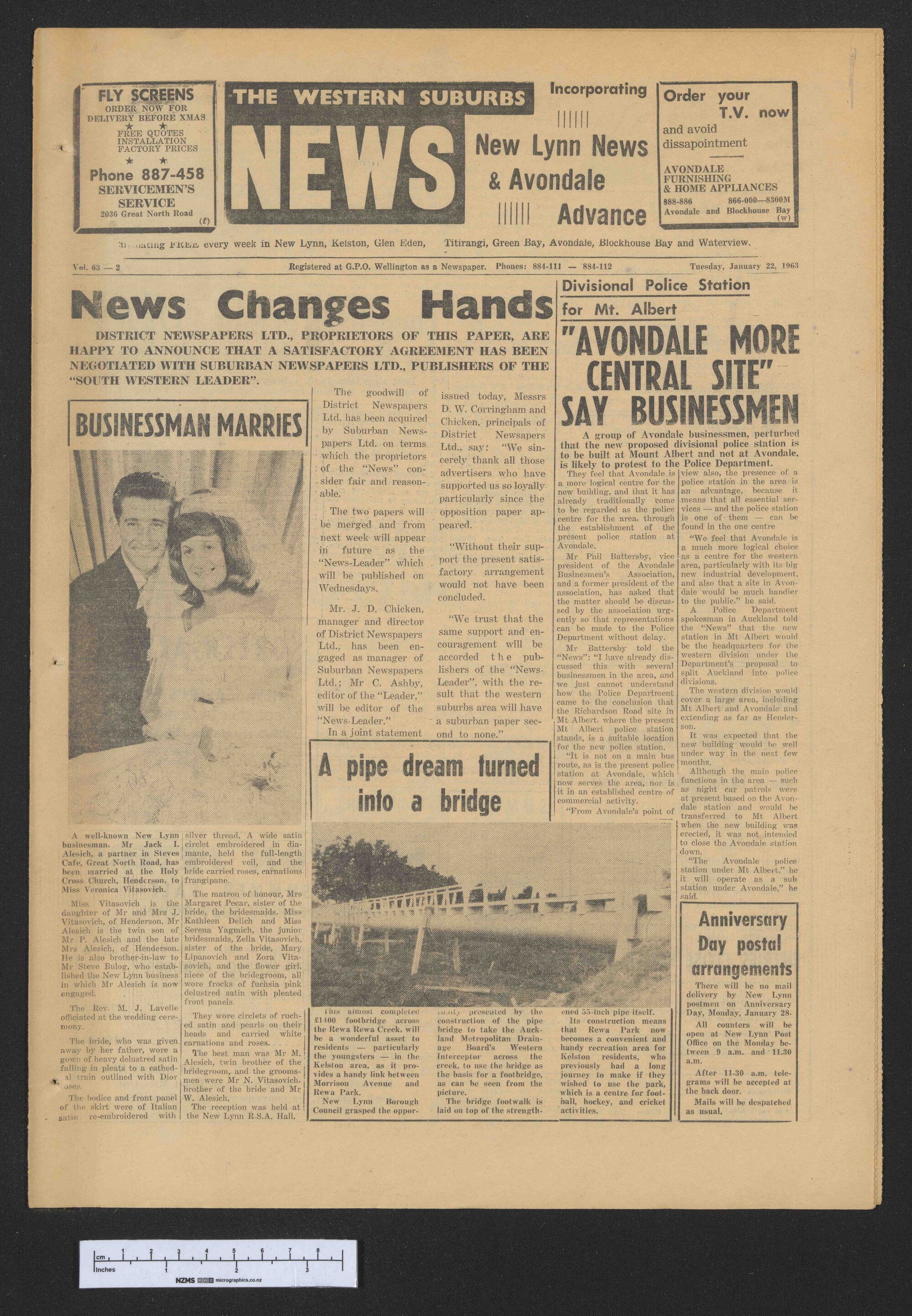 1963-01-22 The Western Suburbs News