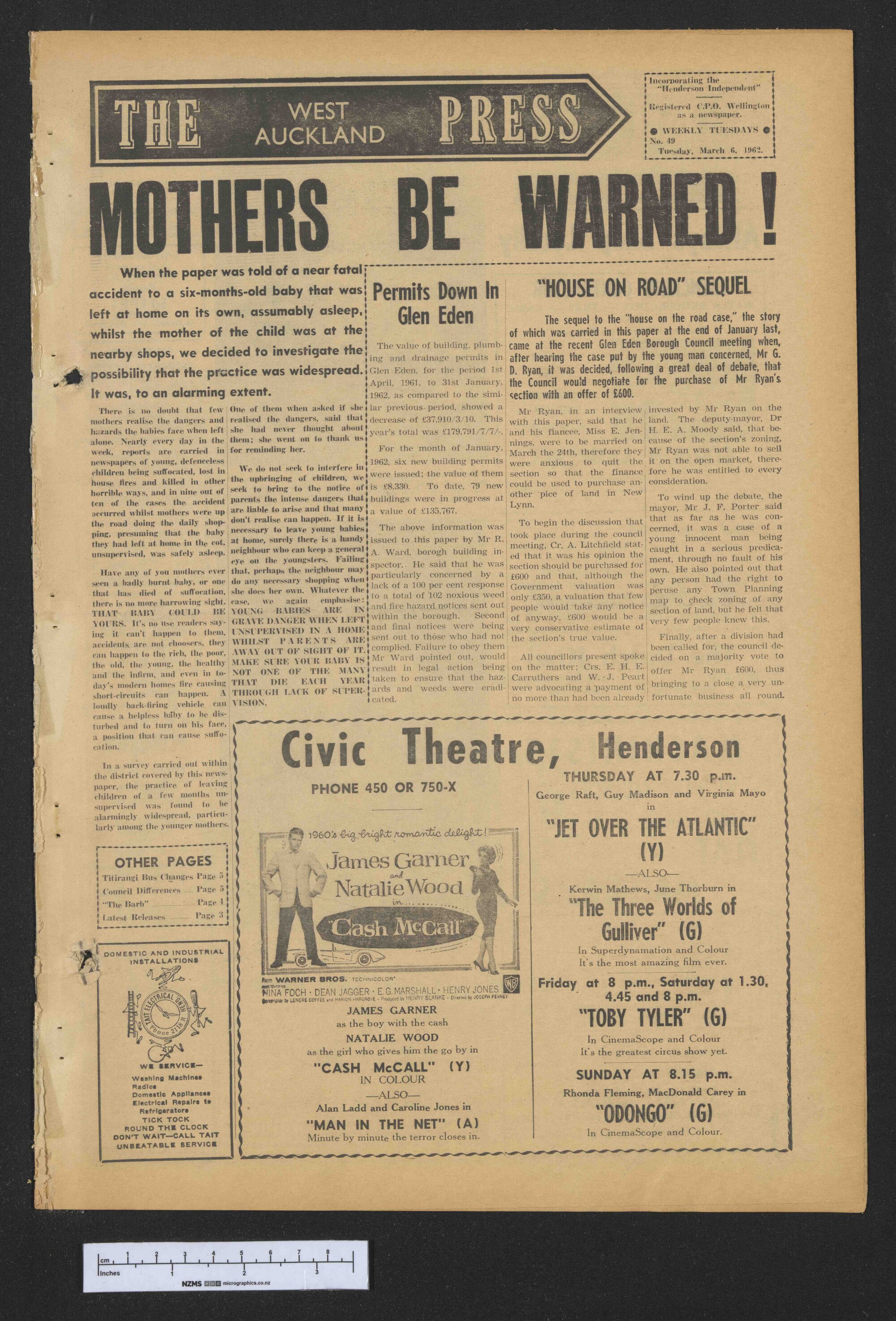 1962-03-06 West Auckland Press