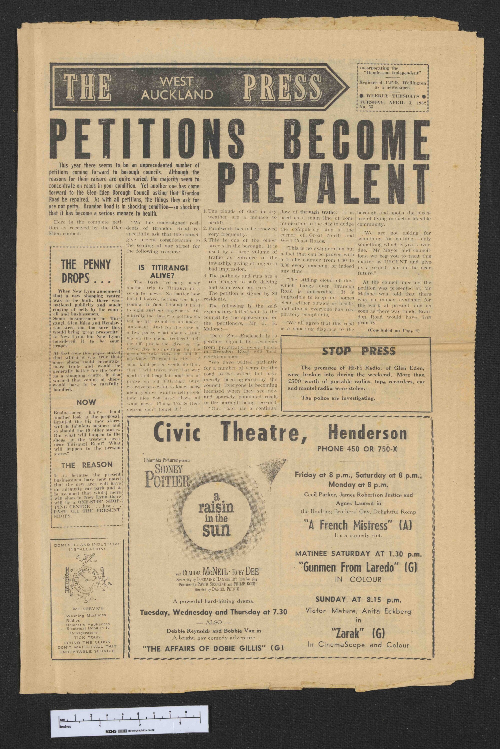 1962-04-03 West Auckland Press