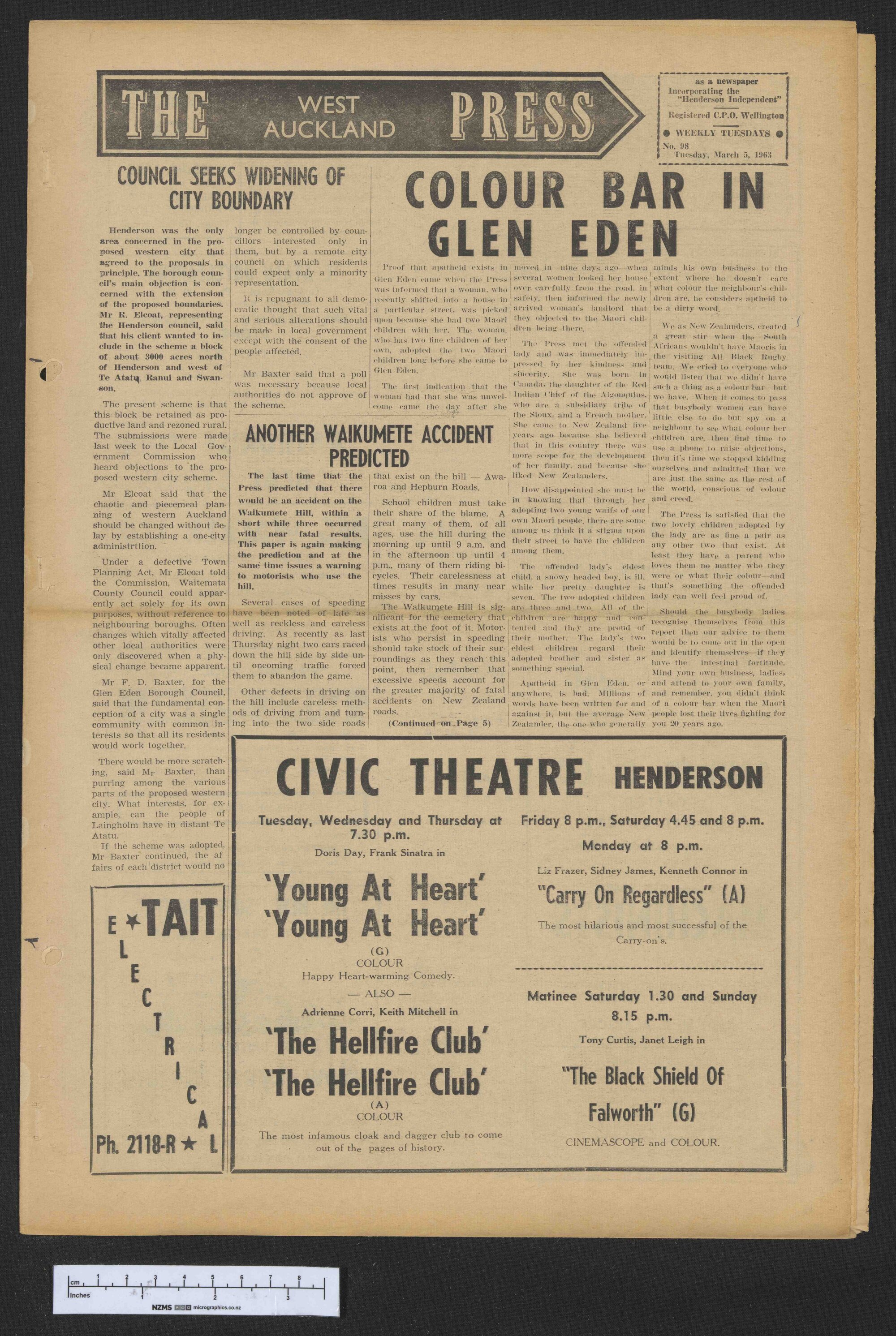 1963-03-05 West Auckland Press