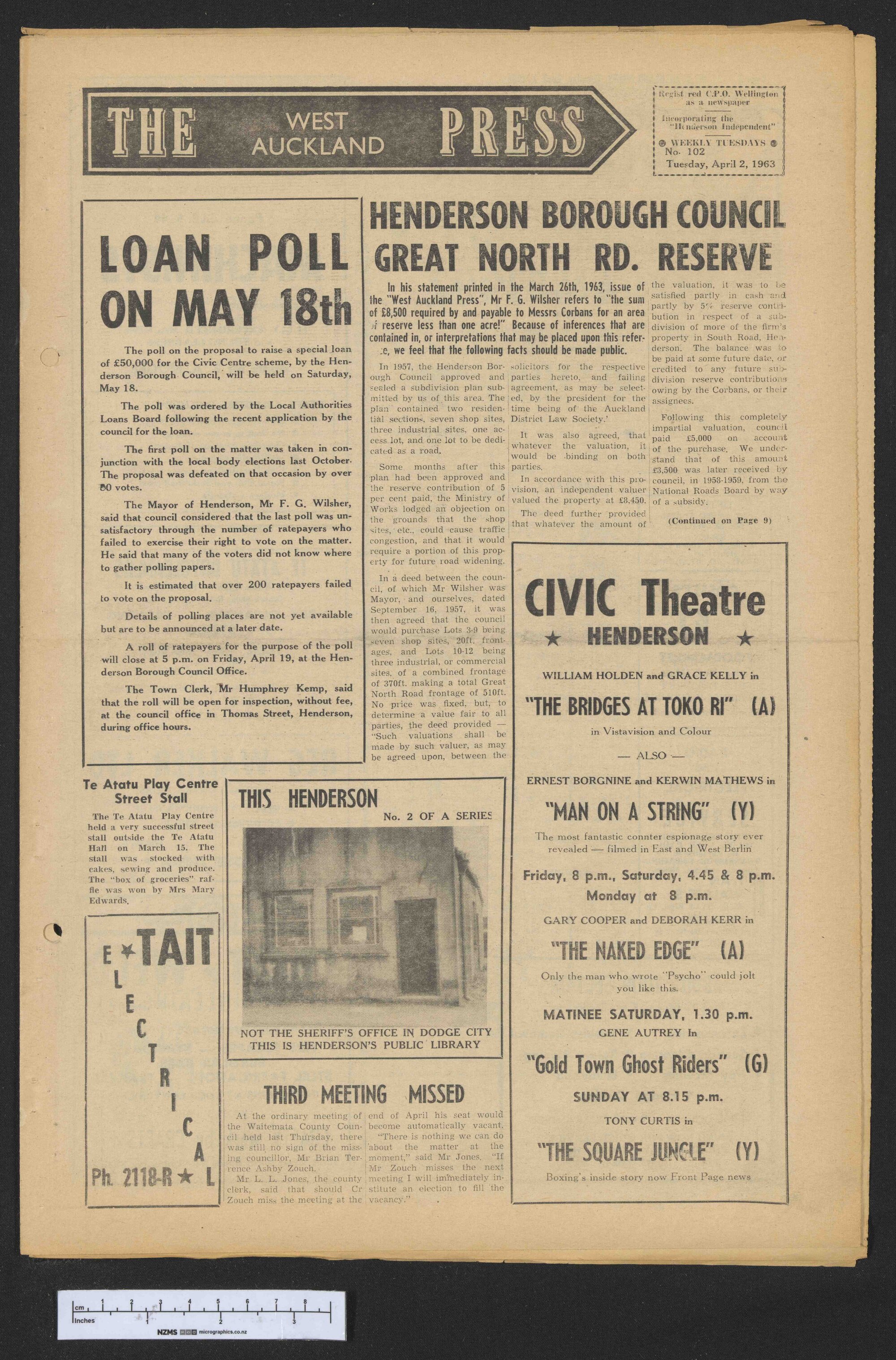 1963-04-02 West Auckland Press