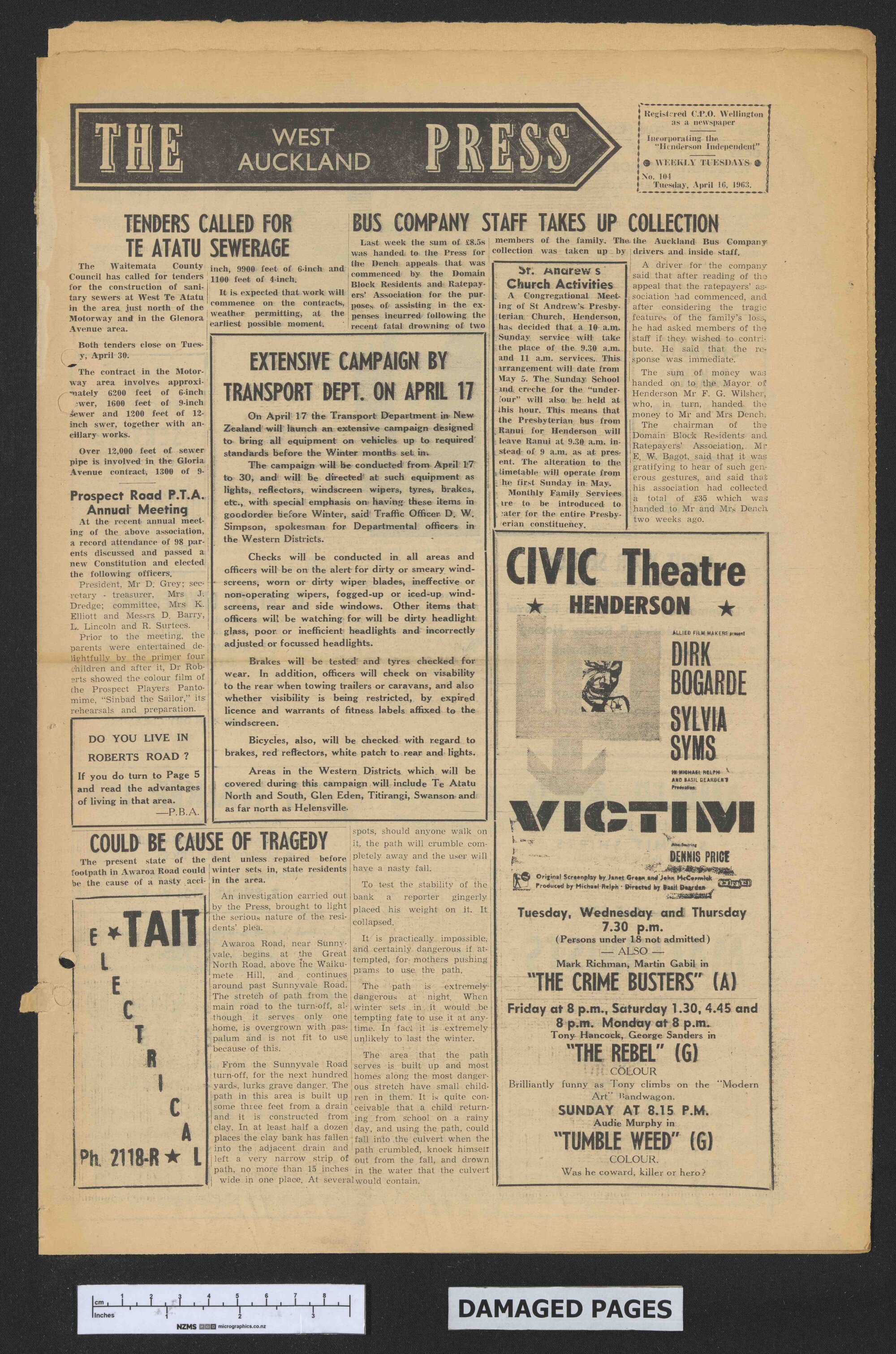 1963-04-16 West Auckland Press
