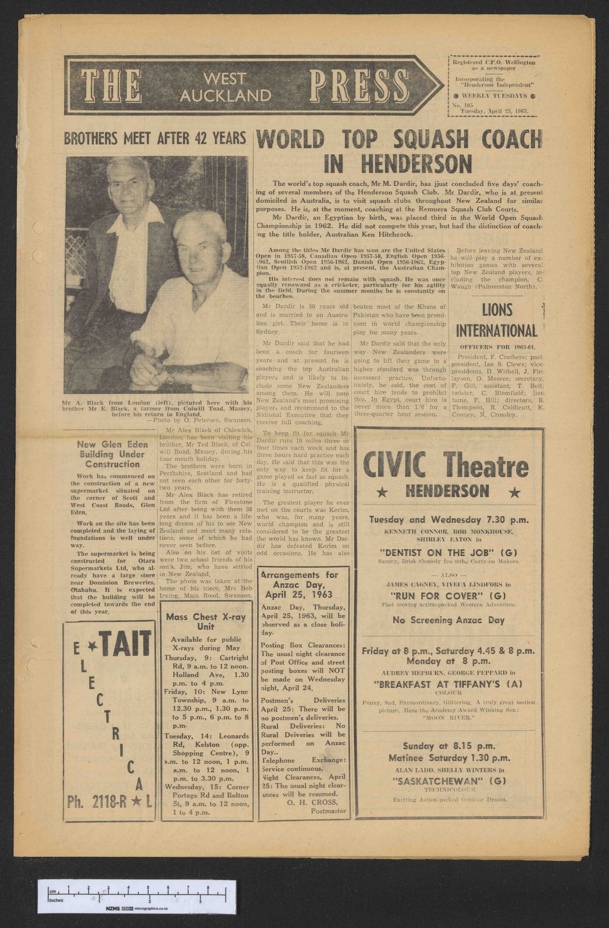 1963-04-23 West Auckland Press