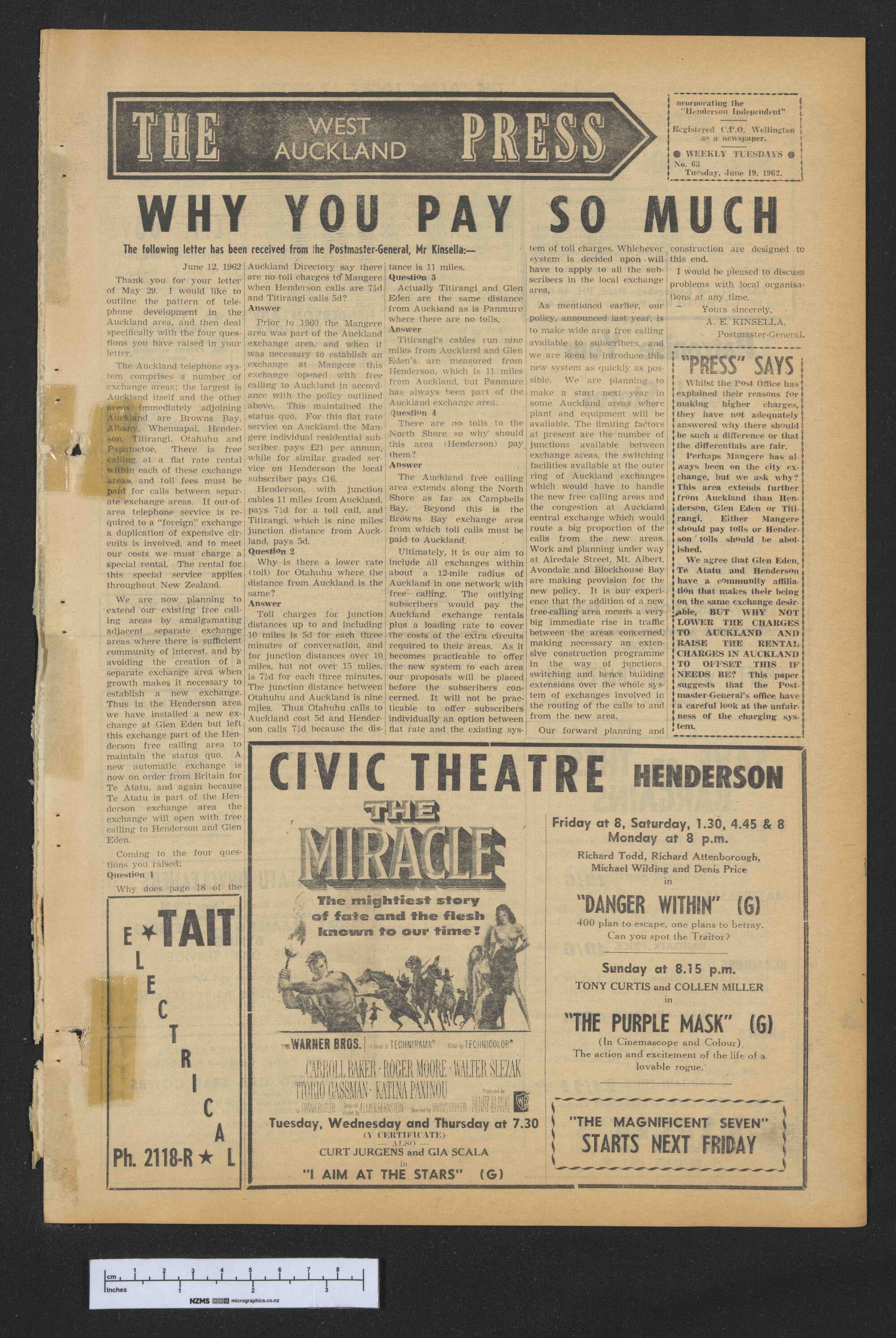 1962-06-19 West Auckland Press