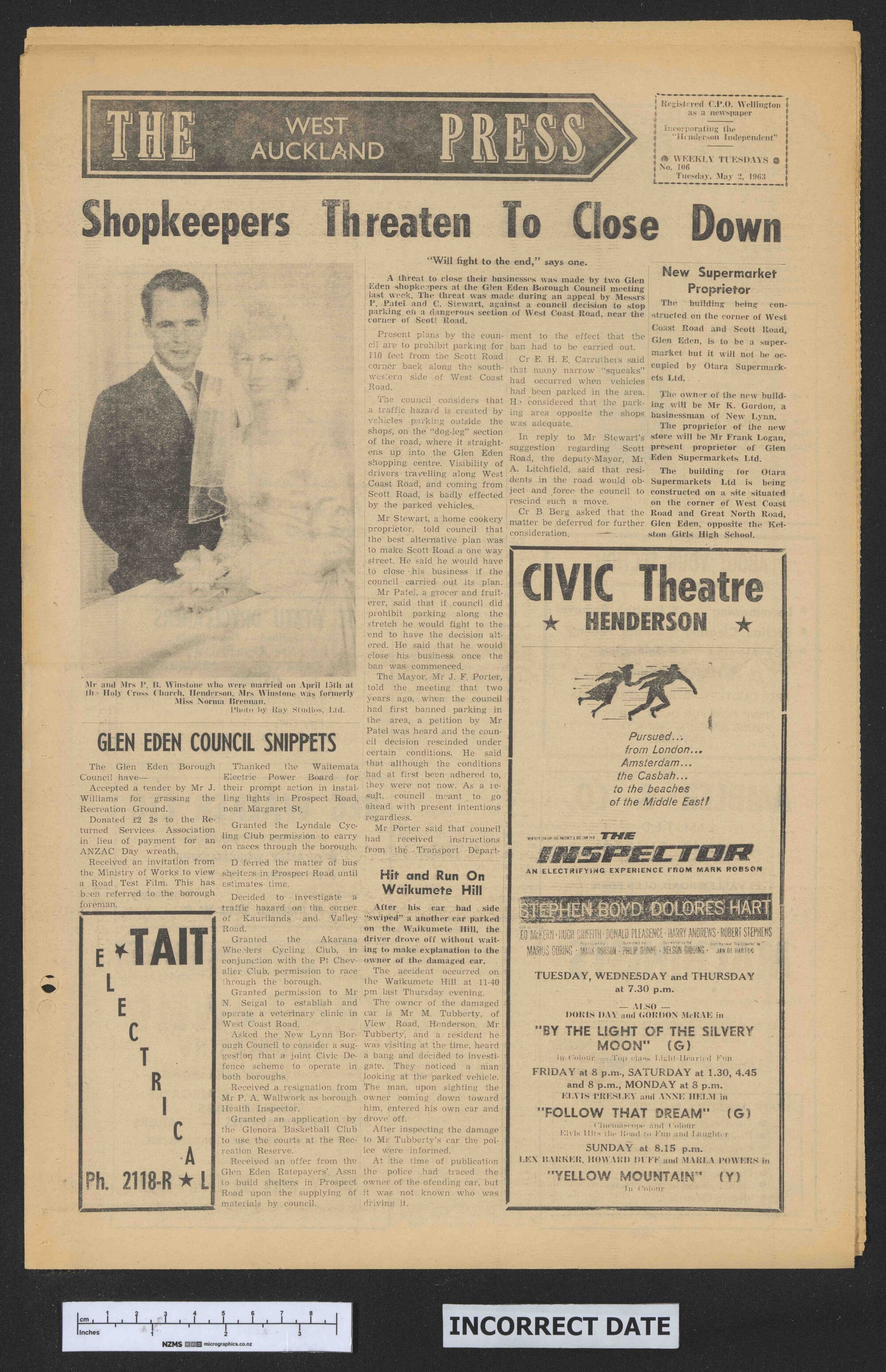 1963-04-30 West Auckland Press