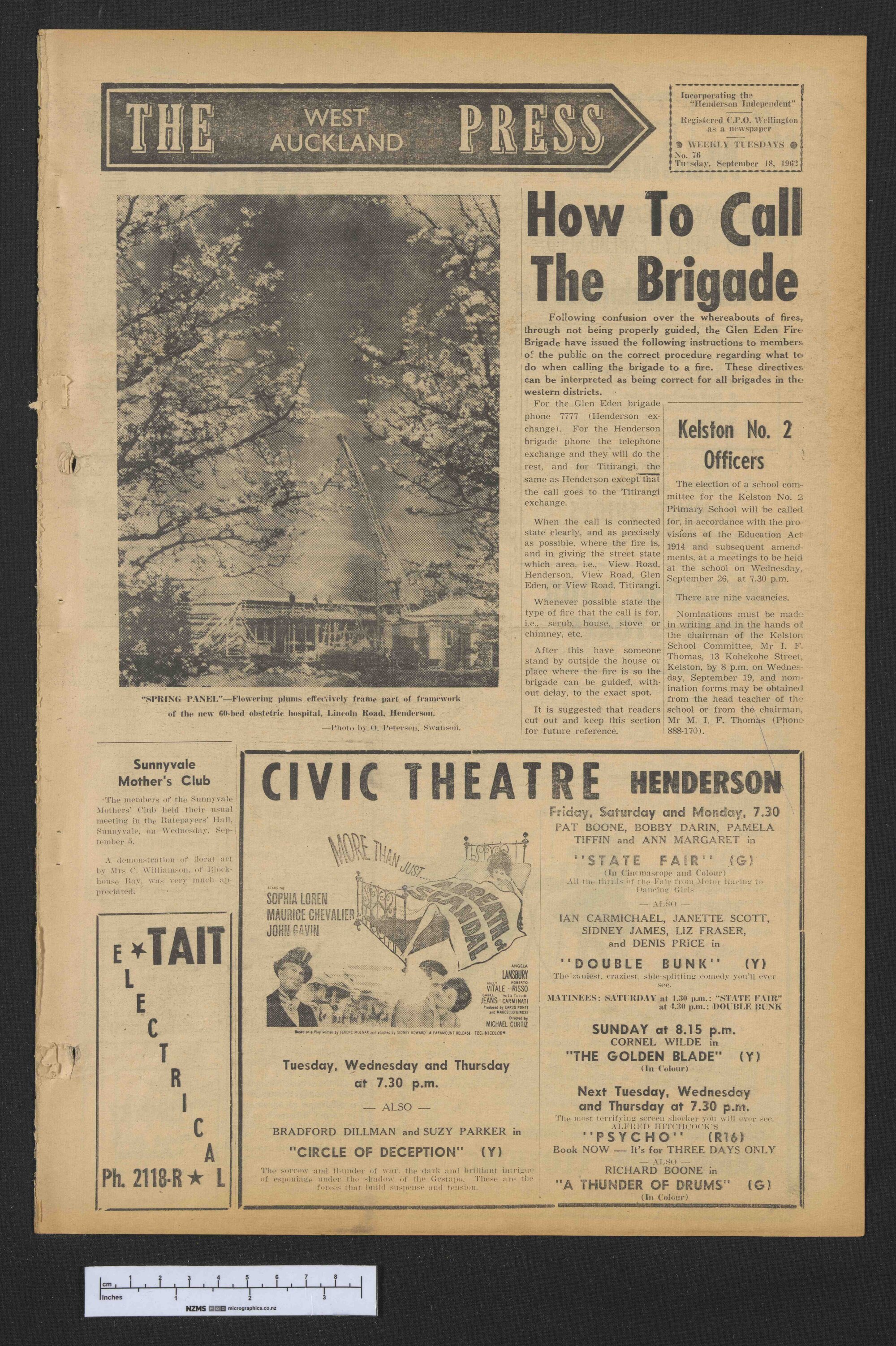 1962-09-18 West Auckland Press