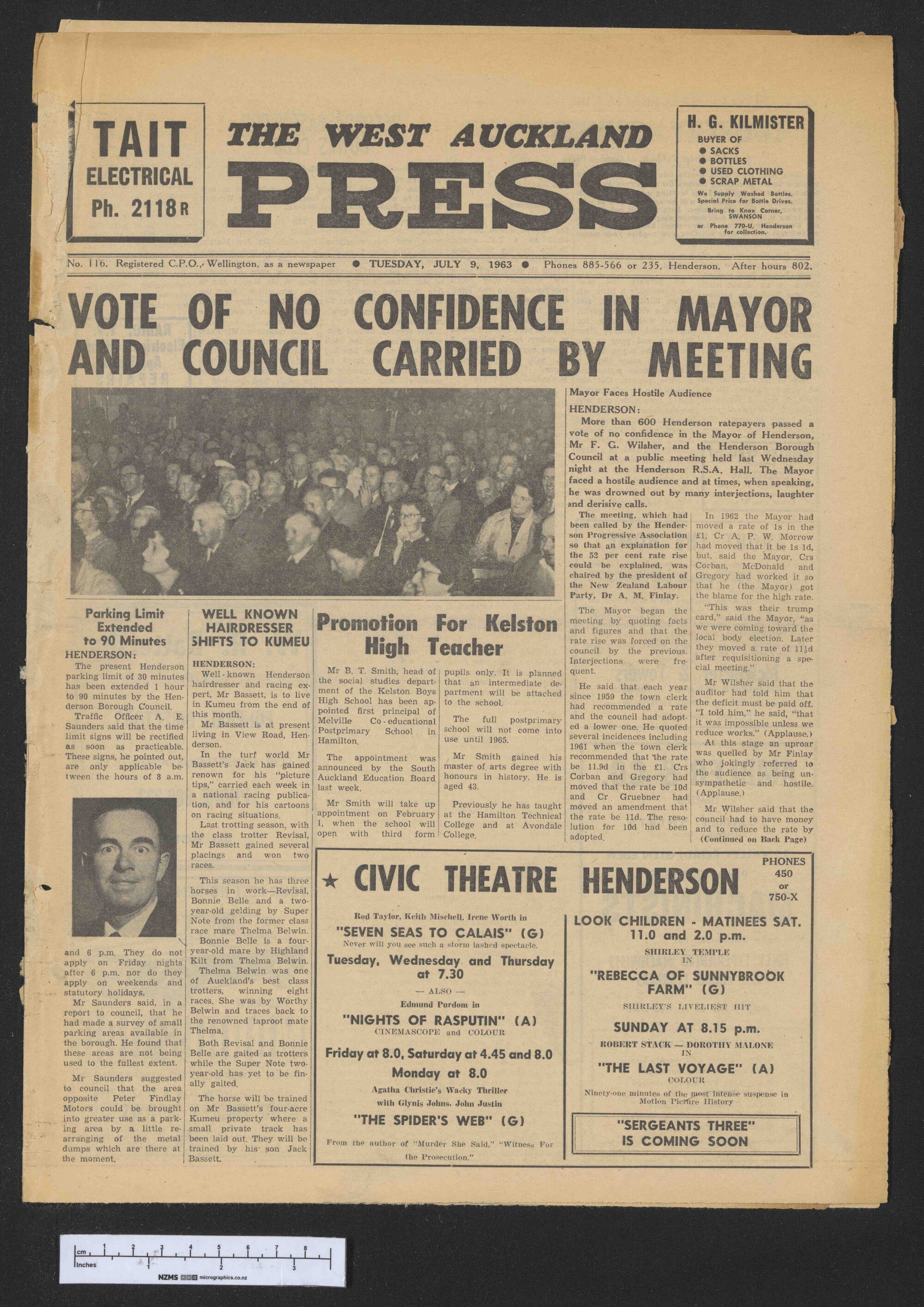 1963-07-09 West Auckland Press