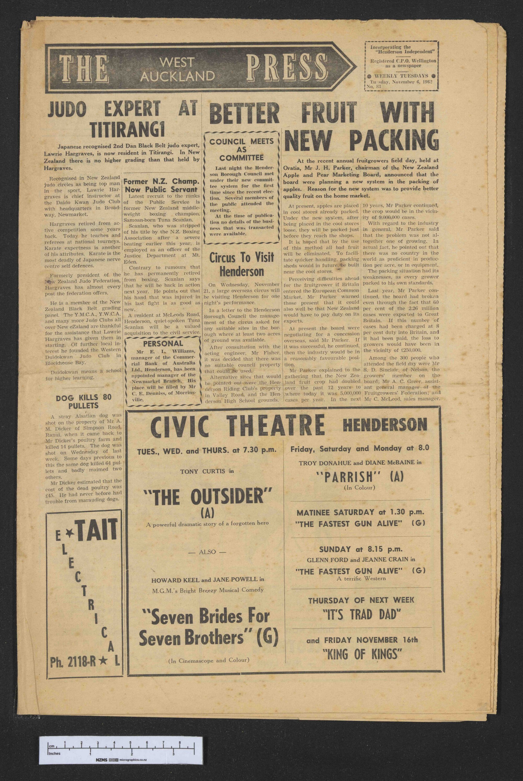 1962-11-06 West Auckland Press
