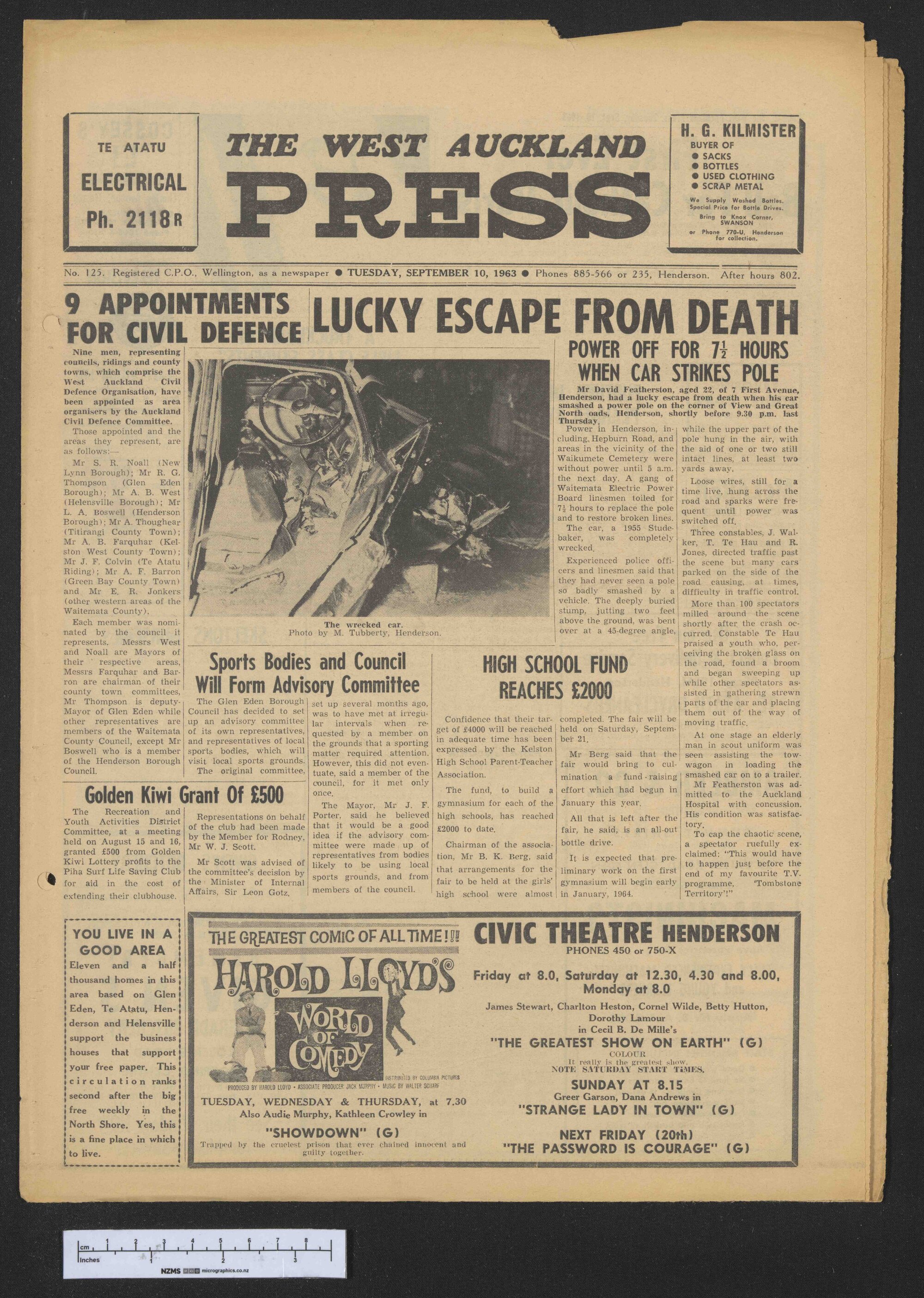 1963-09-10 West Auckland Press
