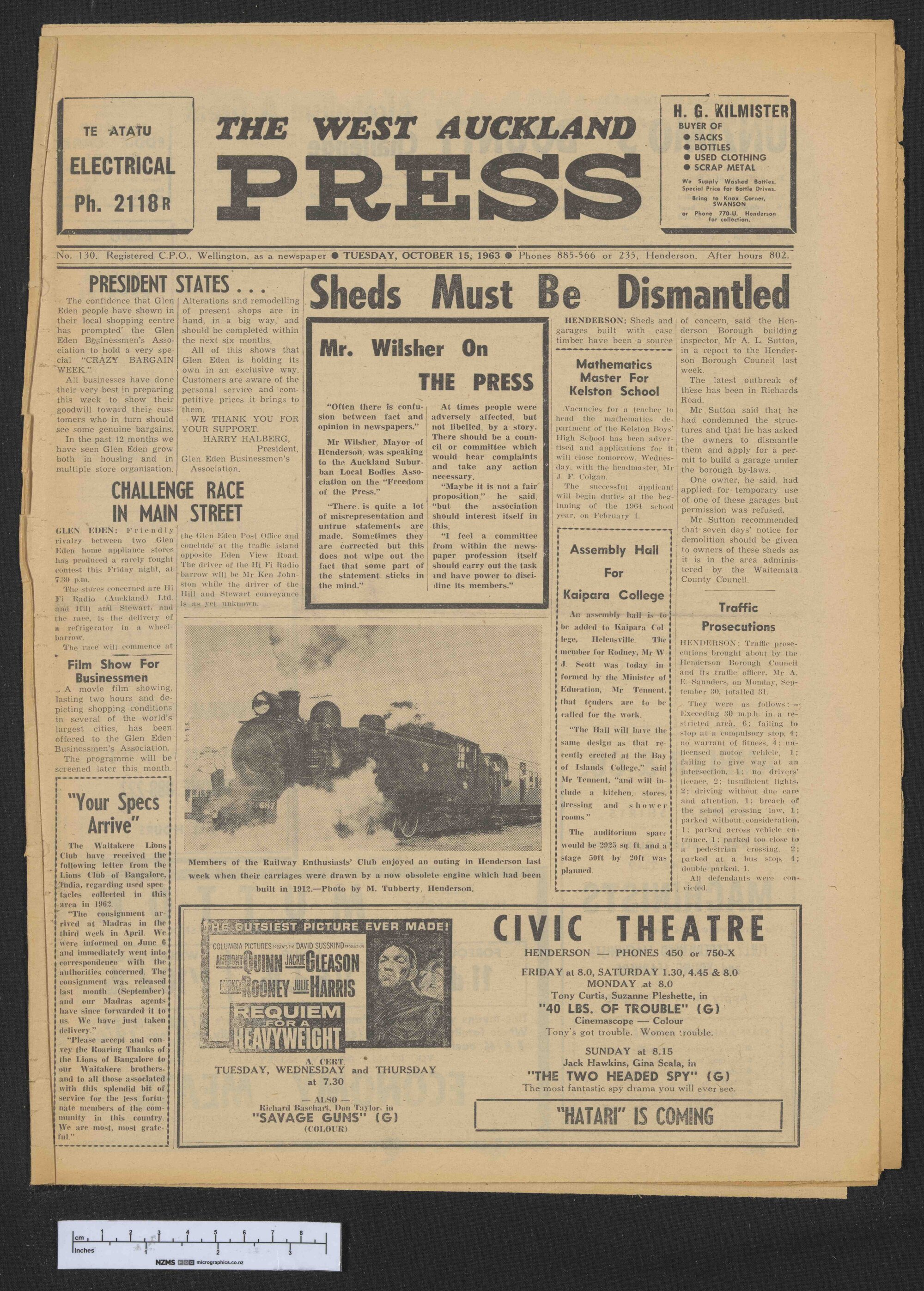 1963-10-15 West Auckland Press
