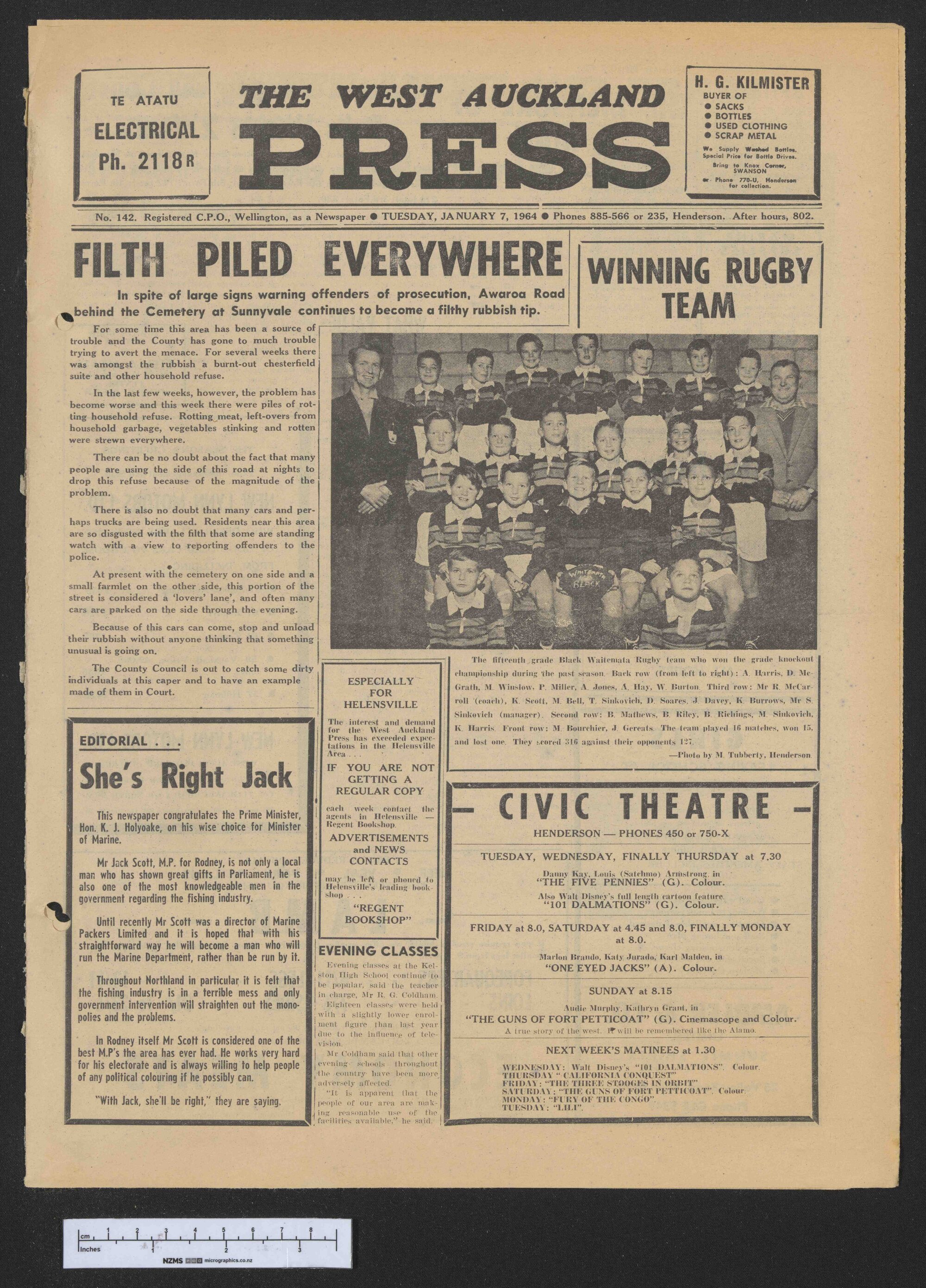 1964-01-07 West Auckland Press