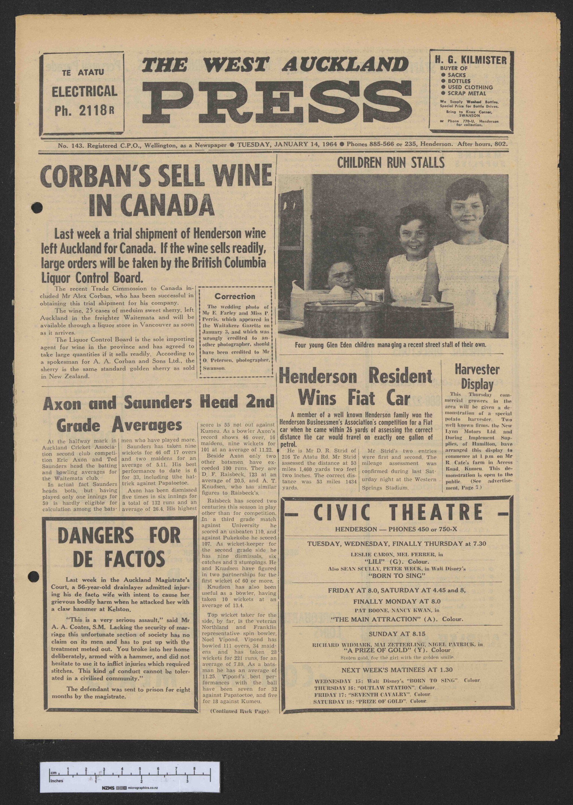 1964-01-14 West Auckland Press