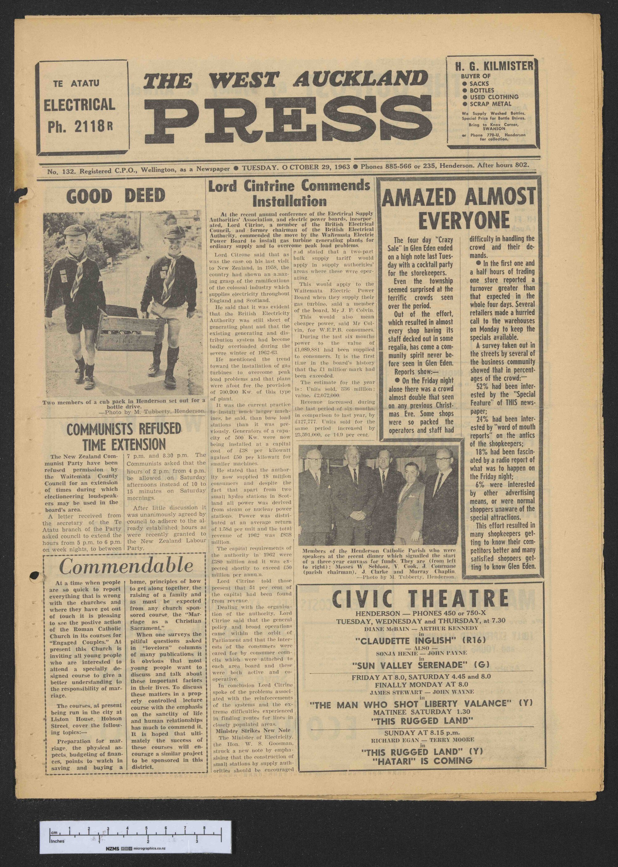 1963-10-29 West Auckland Press