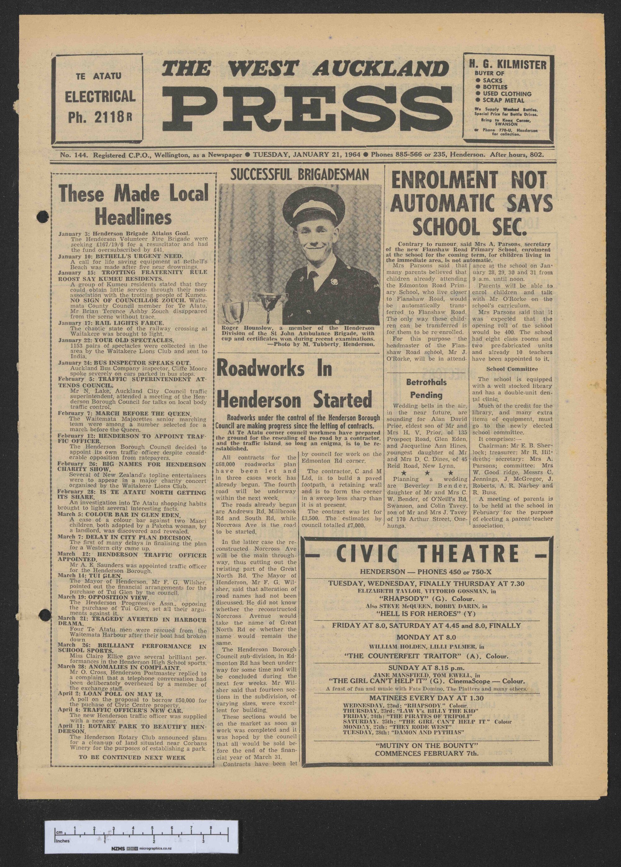 1964-01-21 West Auckland Press