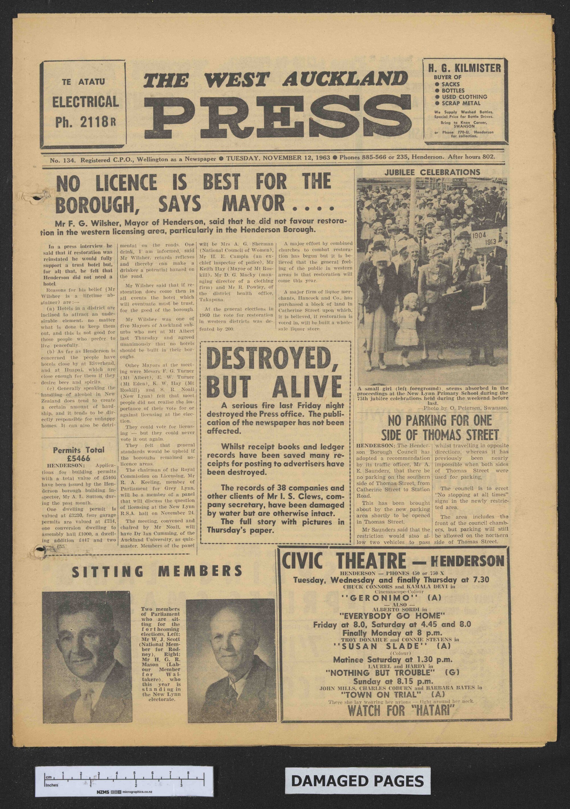 1963-11-12 West Auckland Press