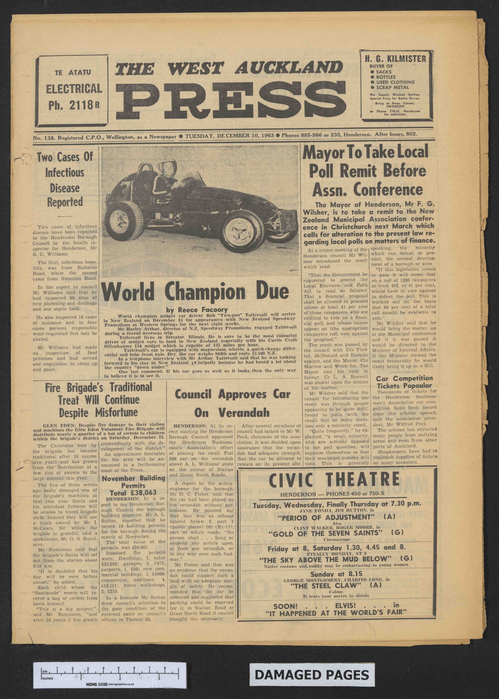 1963-12-10 West Auckland Press