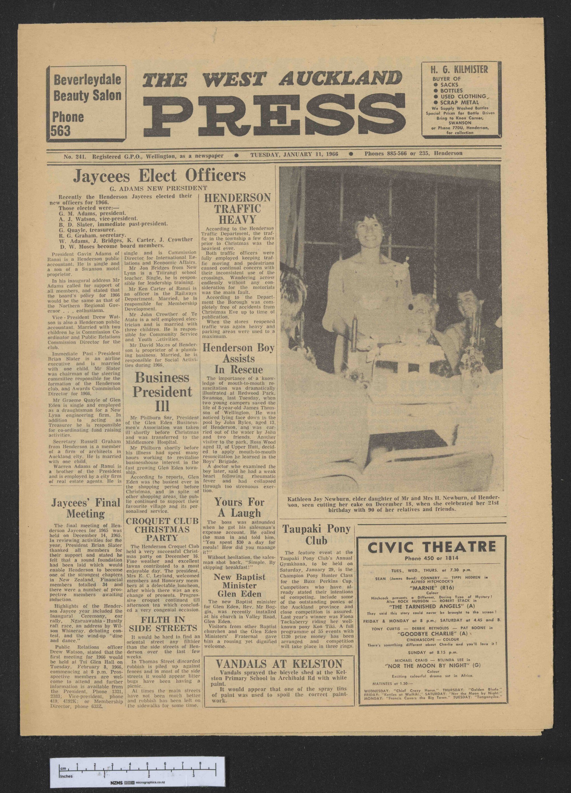 1966-01-11 West Auckland Press