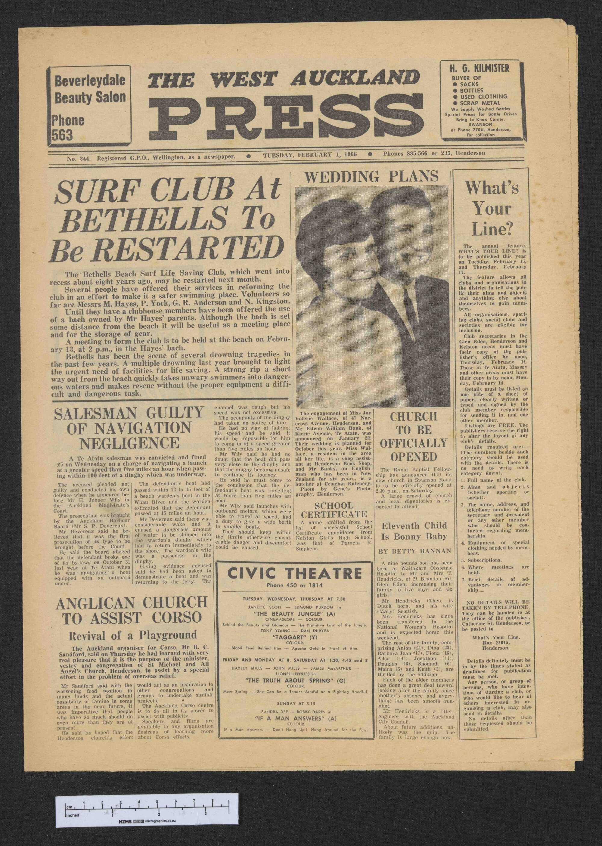 1966-02-01 West Auckland Press