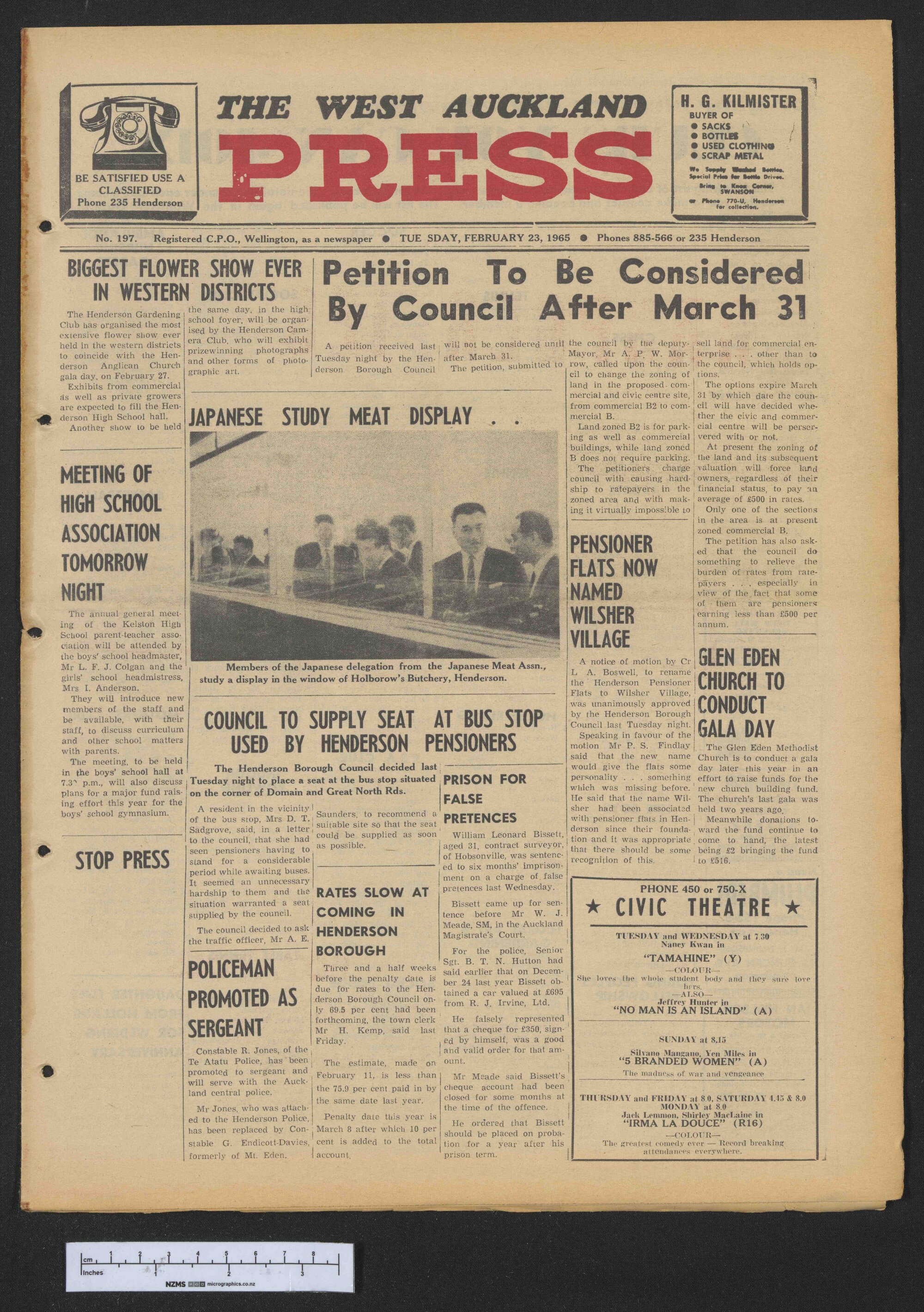1965-02-23 West Auckland Press